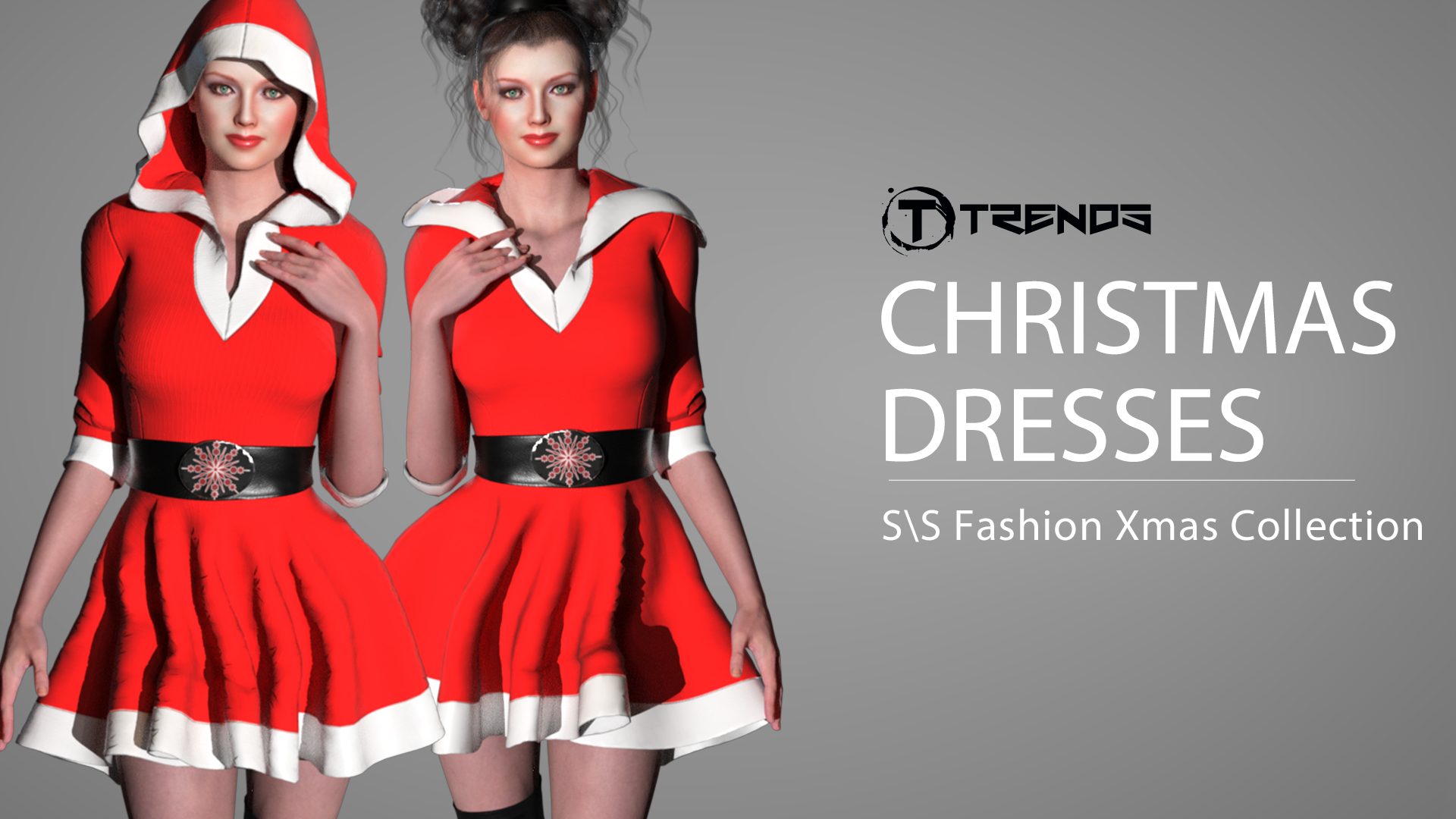 Christmas Dresses - Character Creator/Outfit - Reallusion Content Store