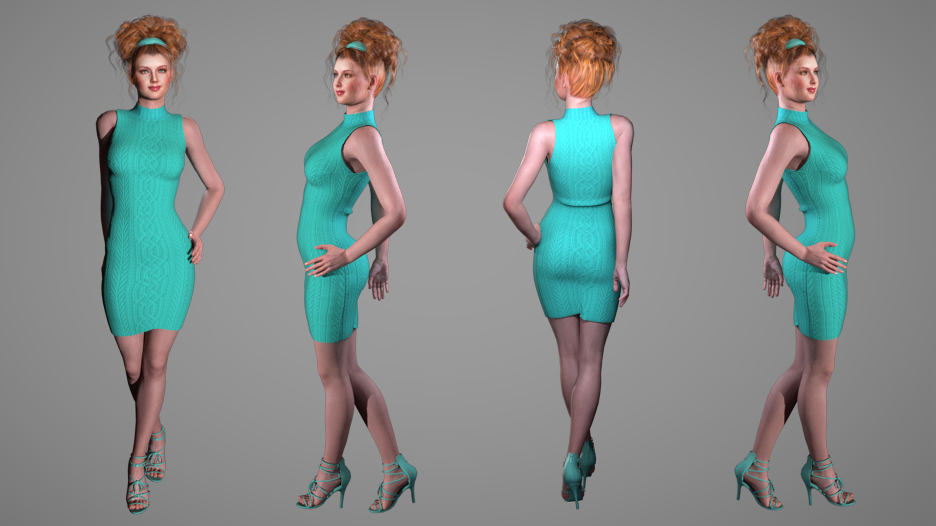 Knit Dresses - Character Creator/Outfit - Reallusion Content Store