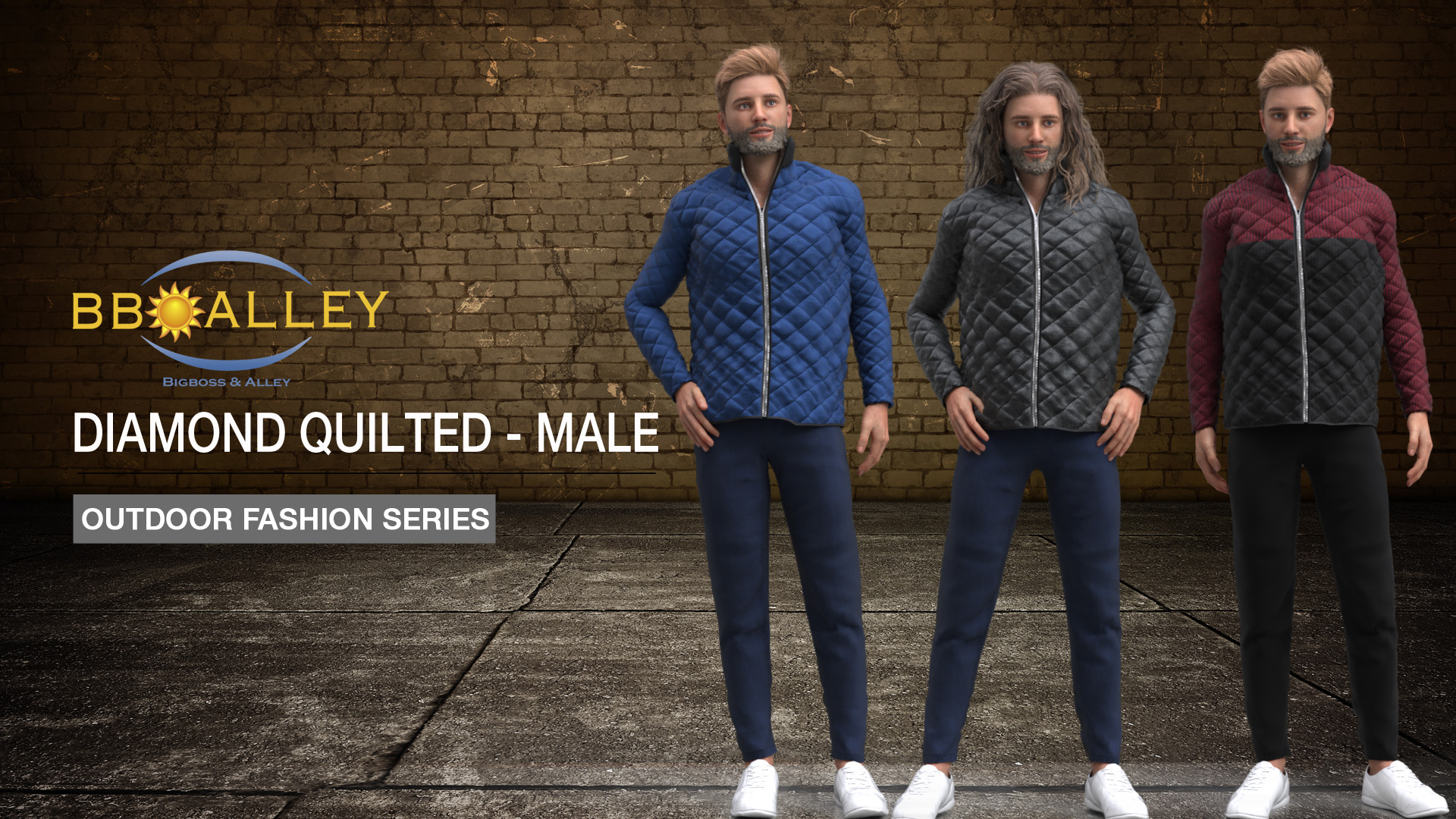 Diamond Quilted Jacket - Male