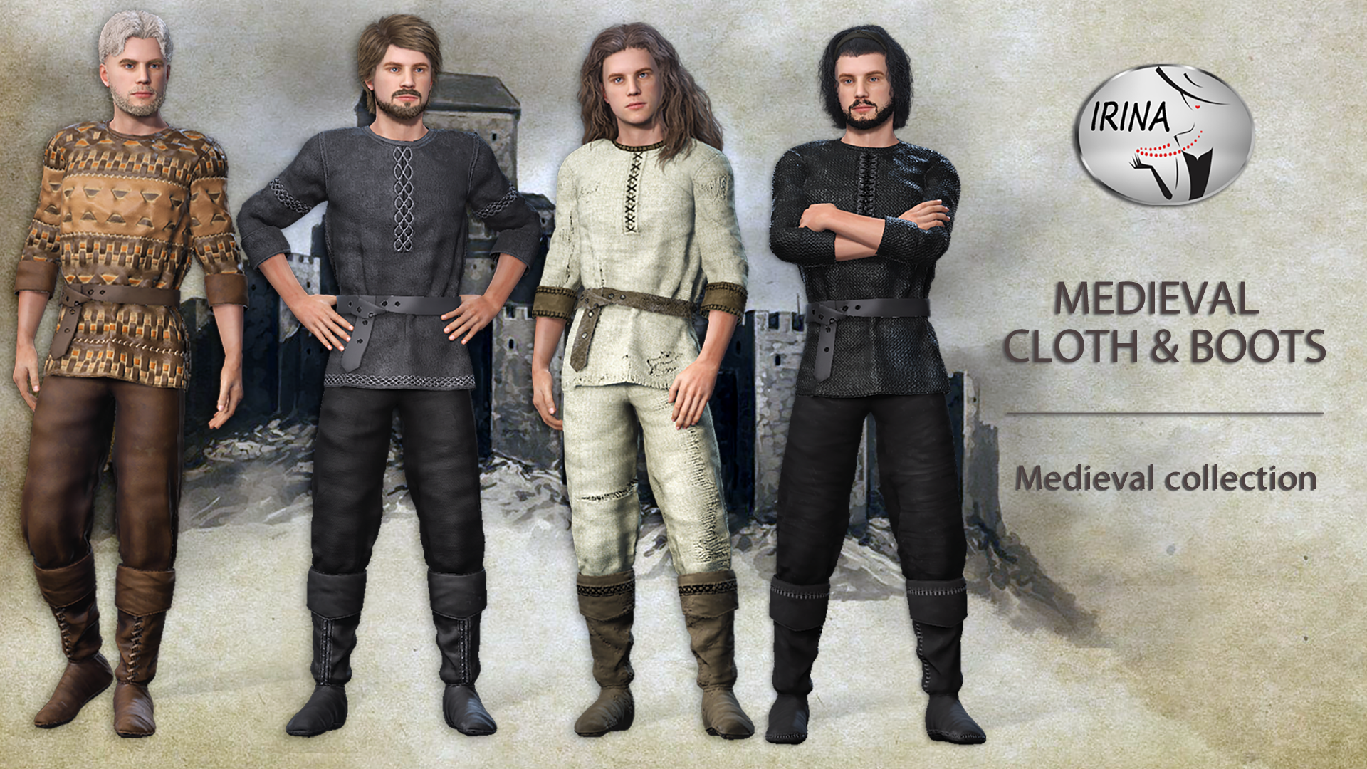 Medieval cloth and boots_1 