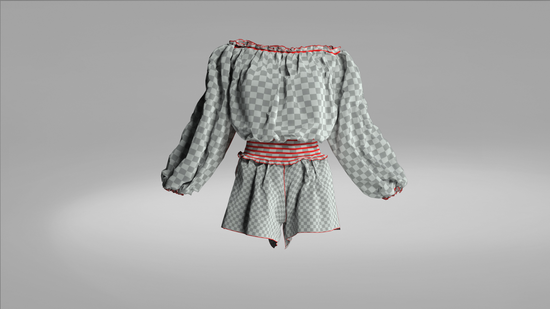 Fem Character Rompers Off Shoulder Romper - Character Creator/Outfit - Reallusion Content Store