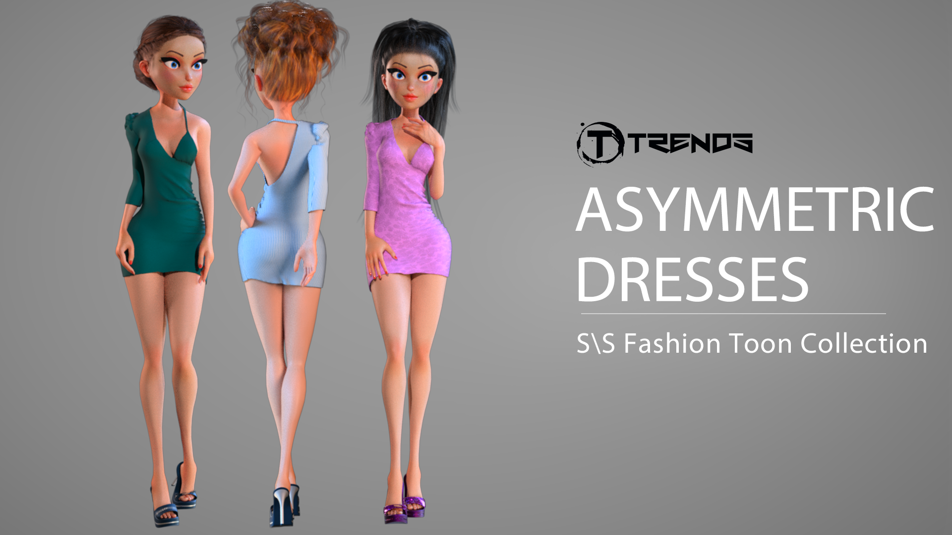 Yvonne Asymmetric Dresses