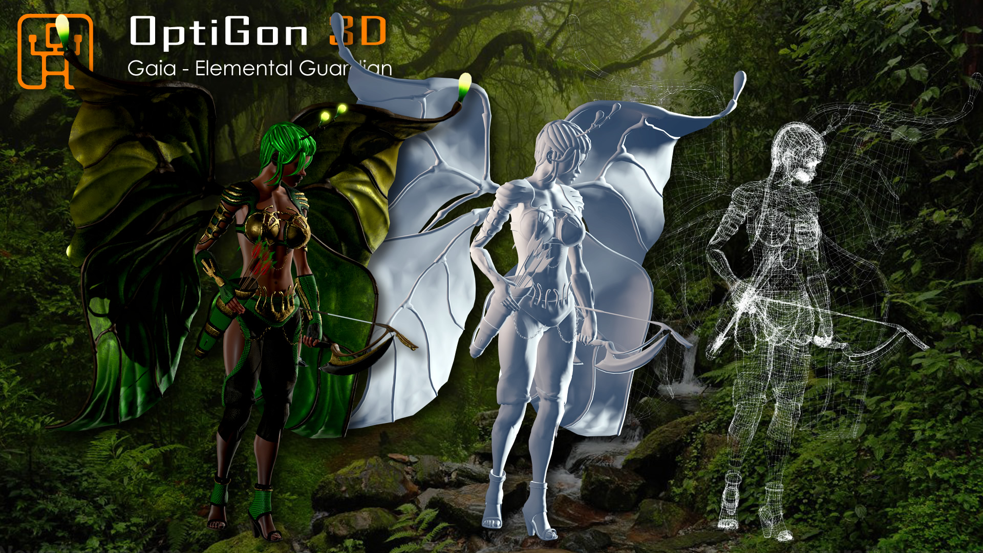 Guardian Gaia - Green - Character Creator/Outfit - Reallusion