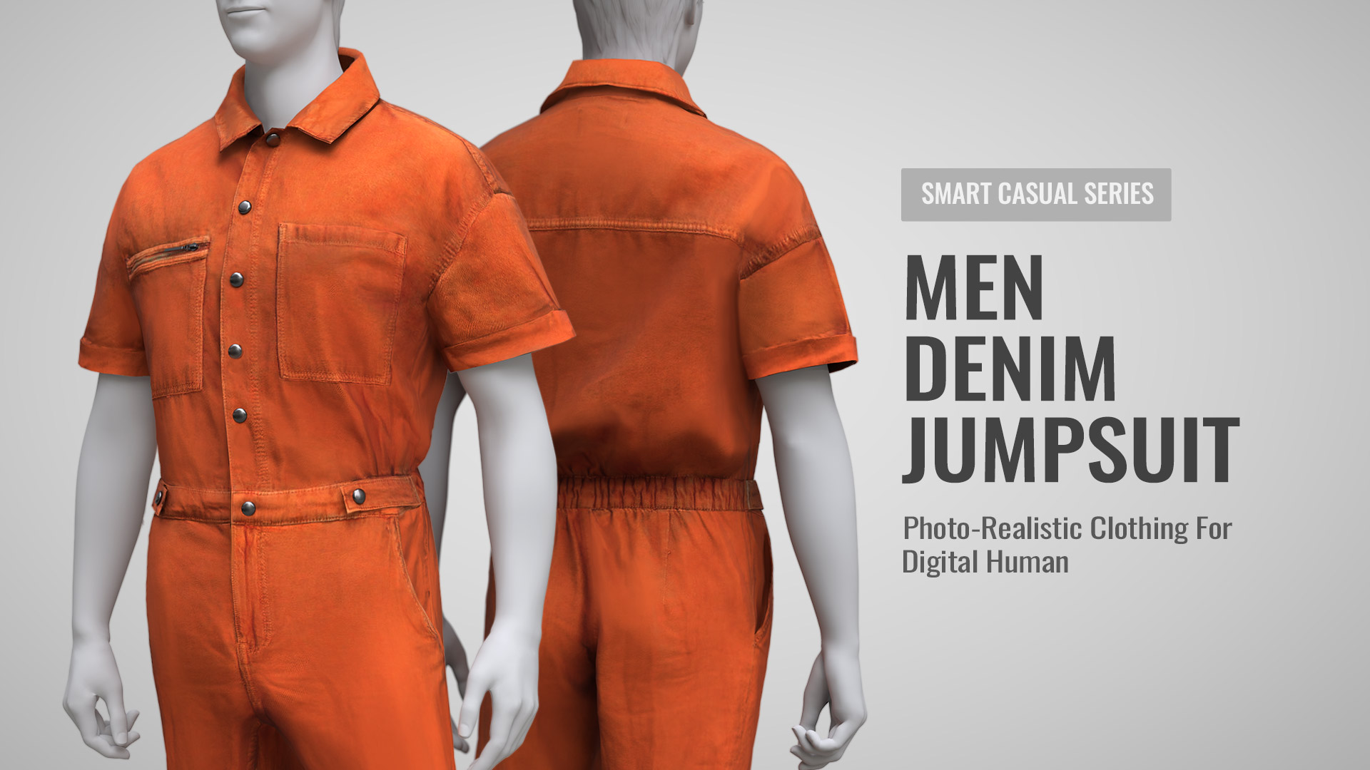 Men Denim Jumpsuit