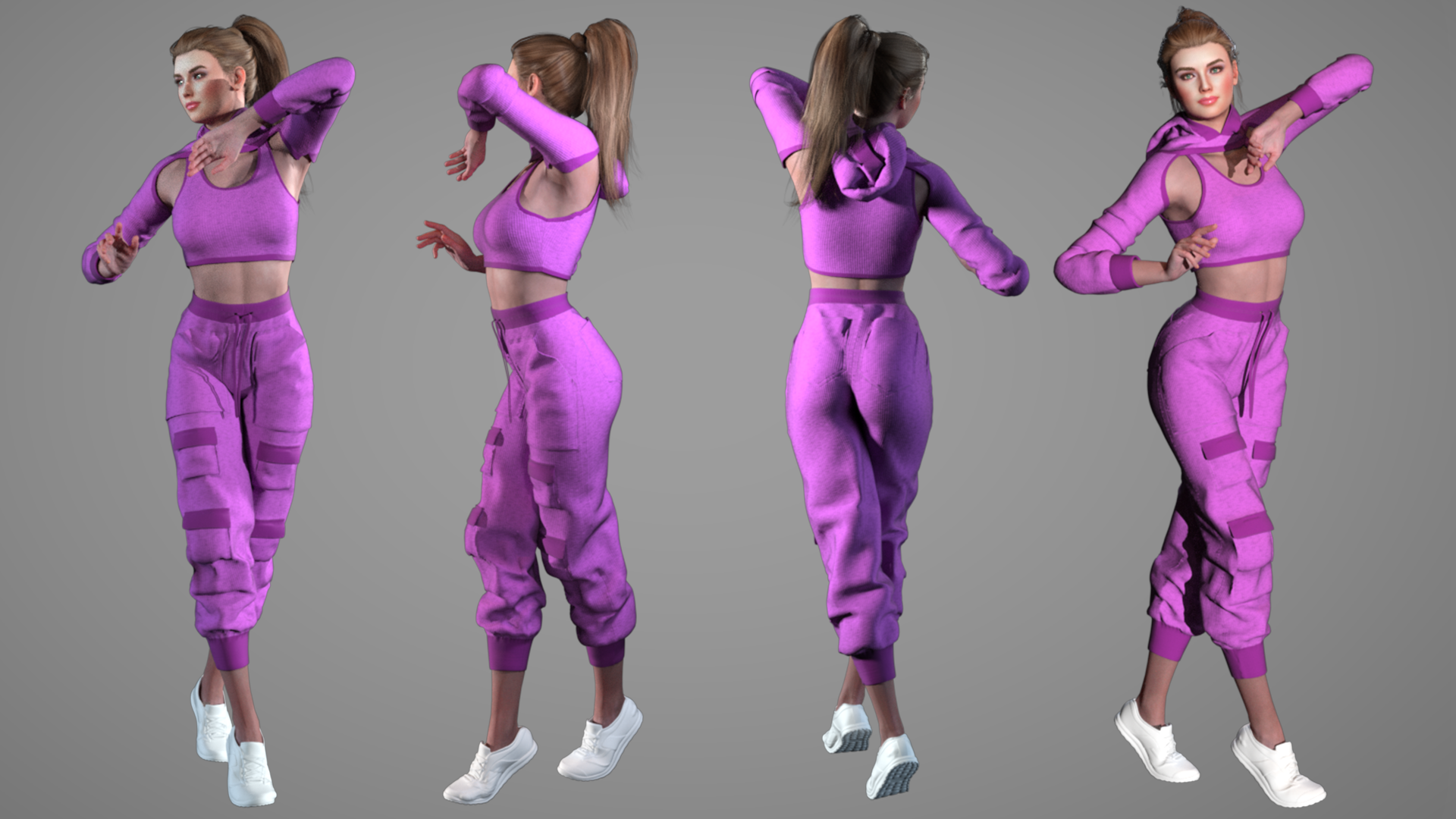 Sweat Pants Outfits - Character Creator/Outfit - Reallusion Content Store