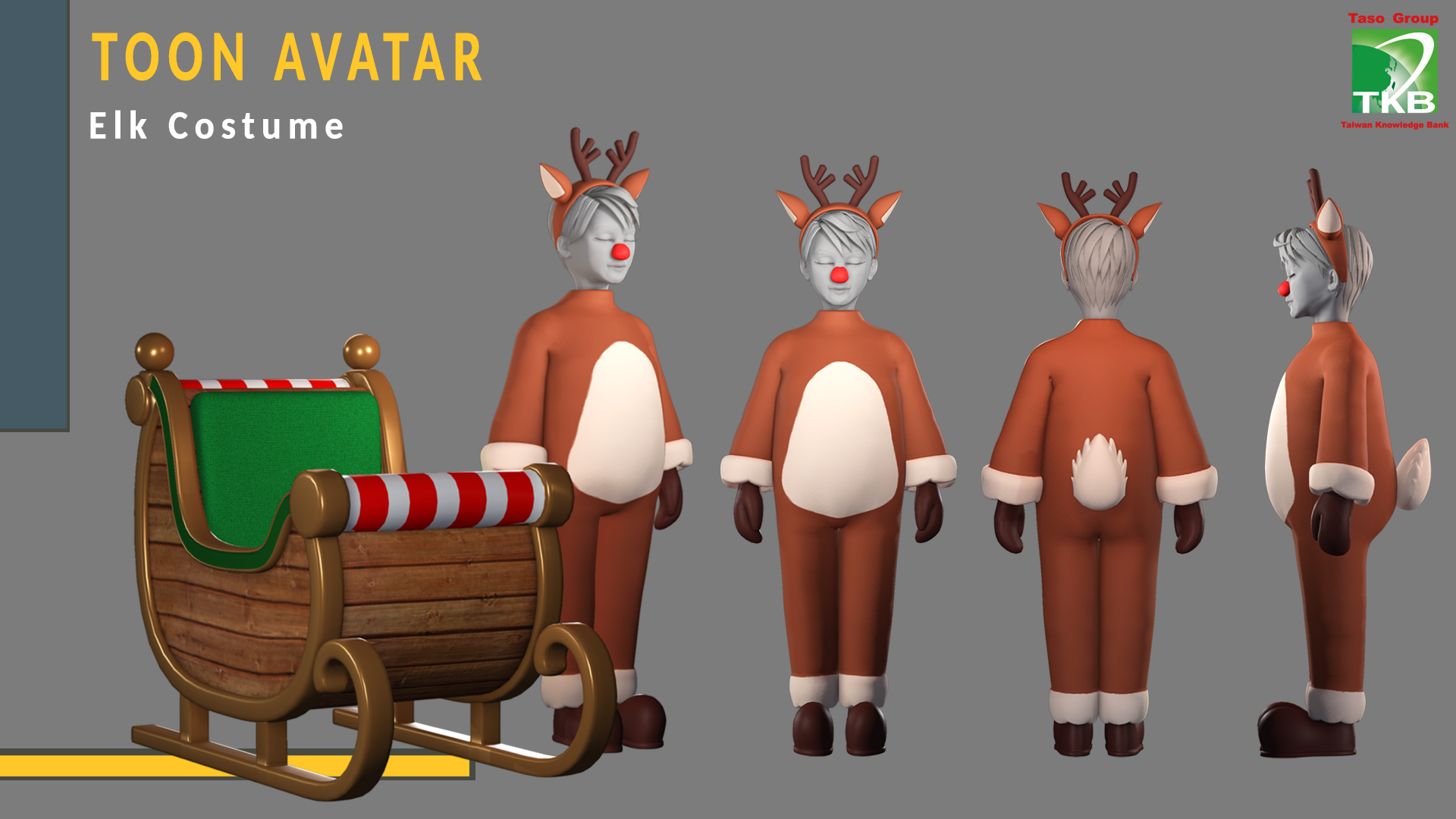 Toon Avatar- Elk Costume
