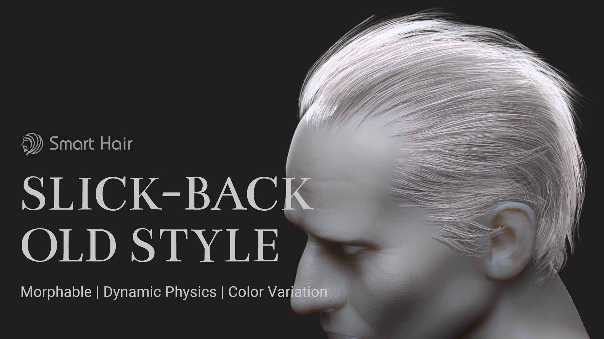 Slick-Back Old Style Hair