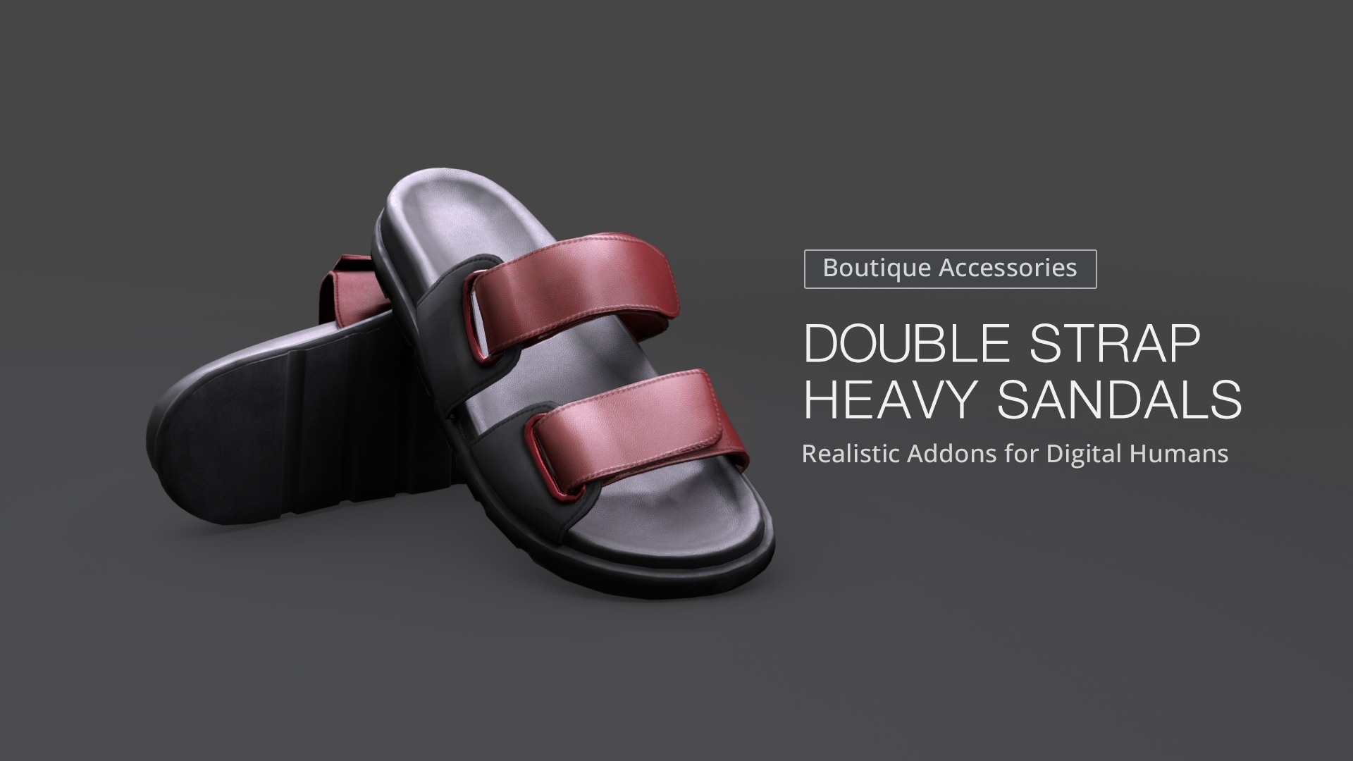 Double Strap Heavy Sandals