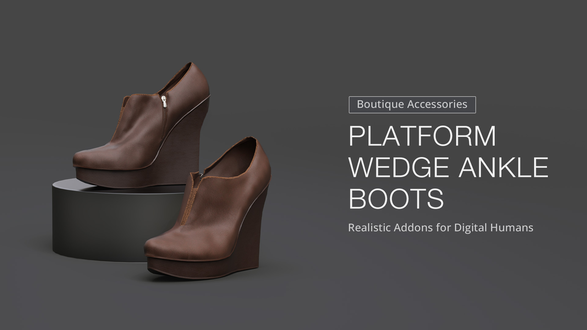 Platform Wedge Ankle Boots