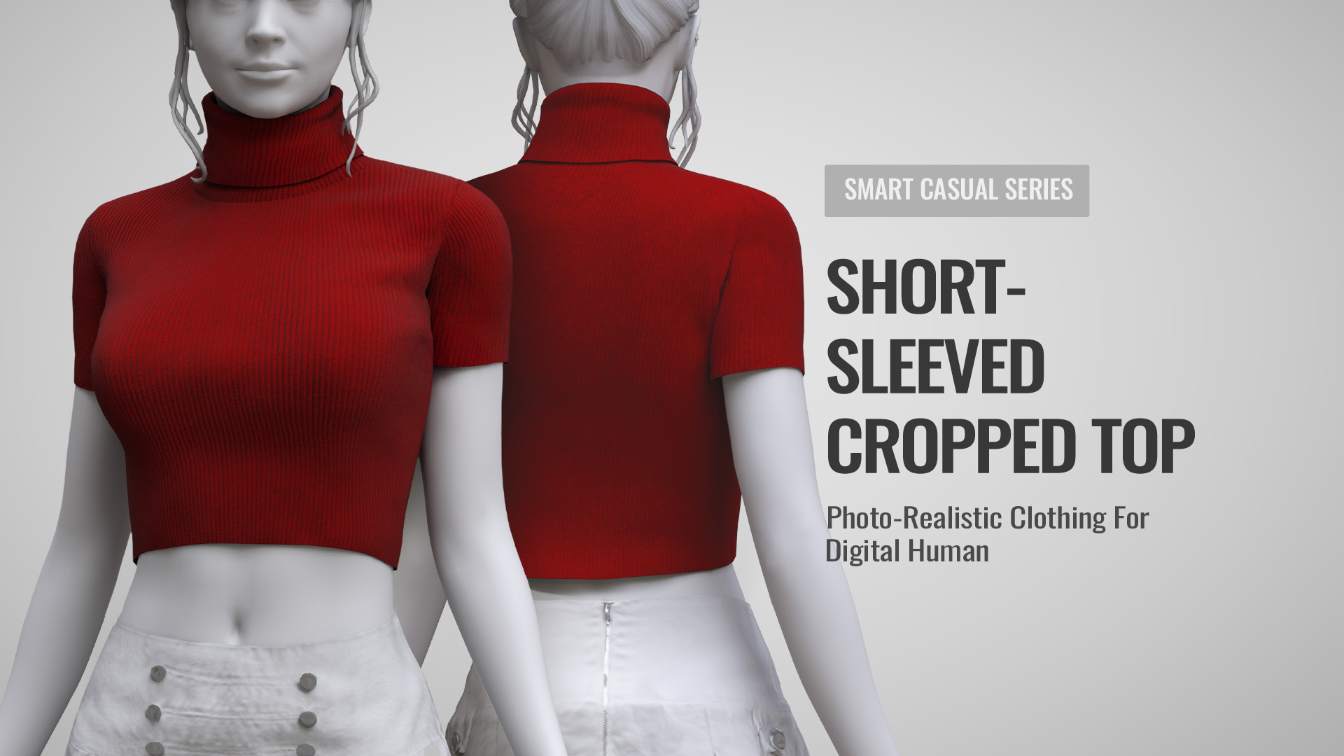 Short-Sleeved Cropped Top