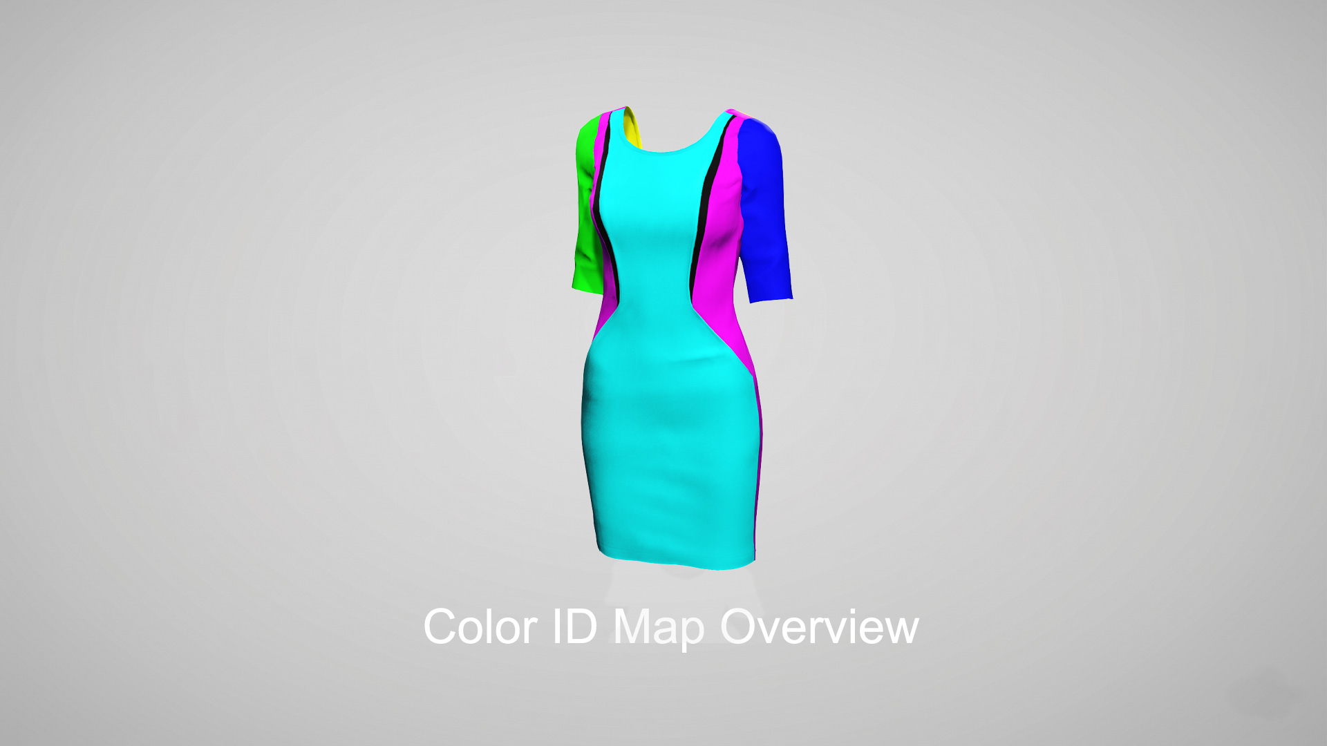 Blue Short Sleeve Dress - Character Creator/Outfit