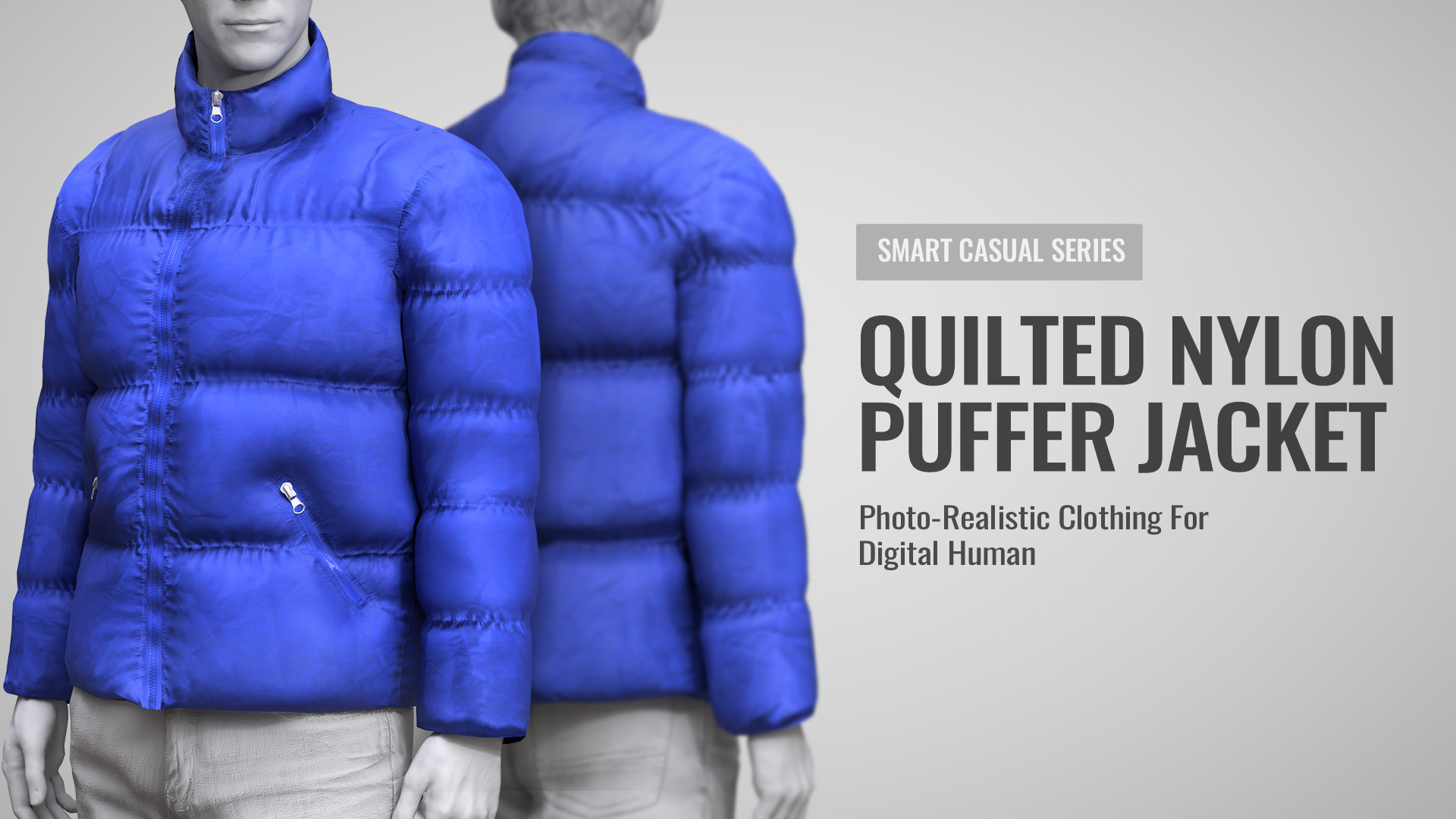 Quilted Nylon Puffer Jacket
