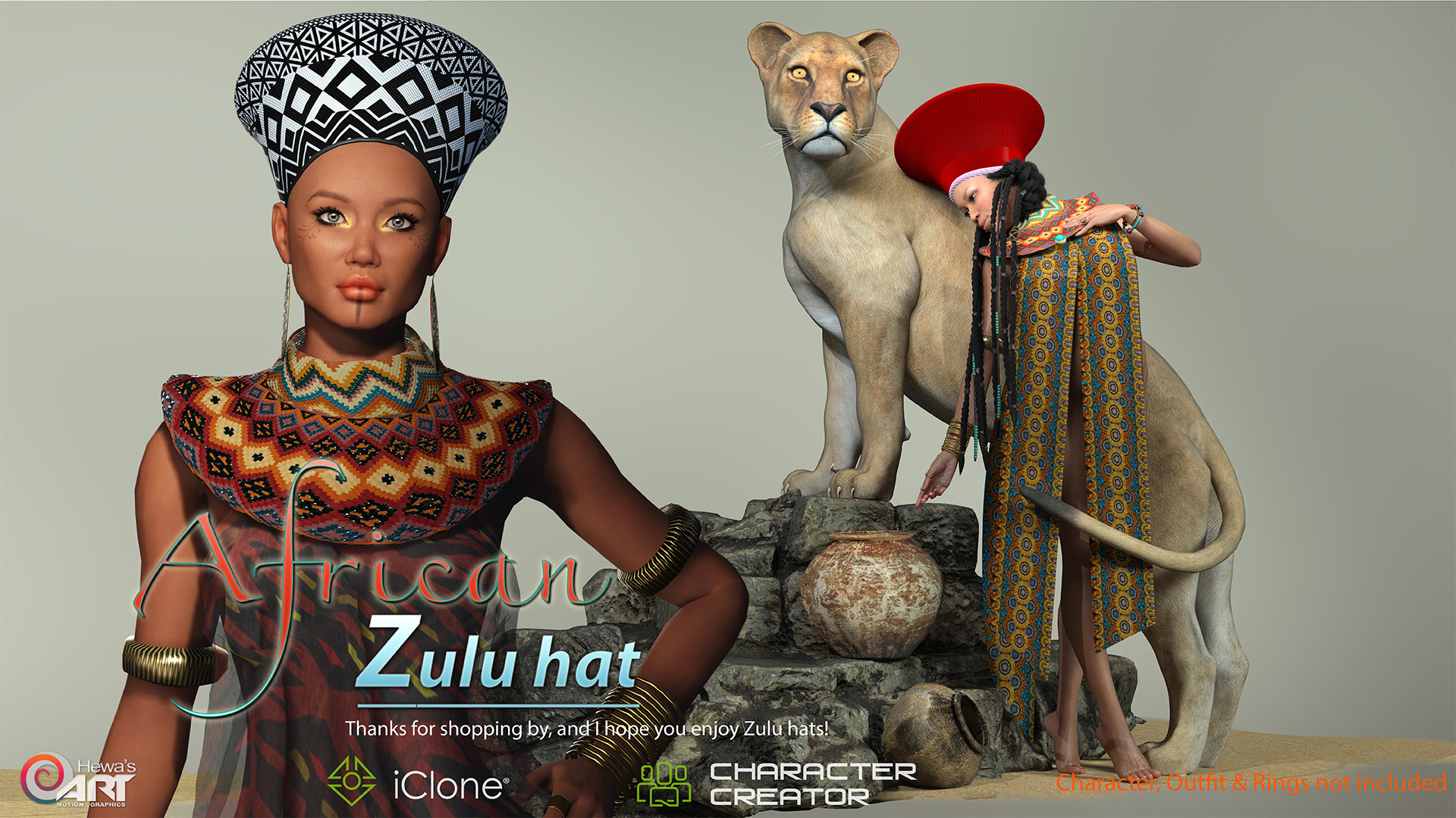 African Zulu Hats   