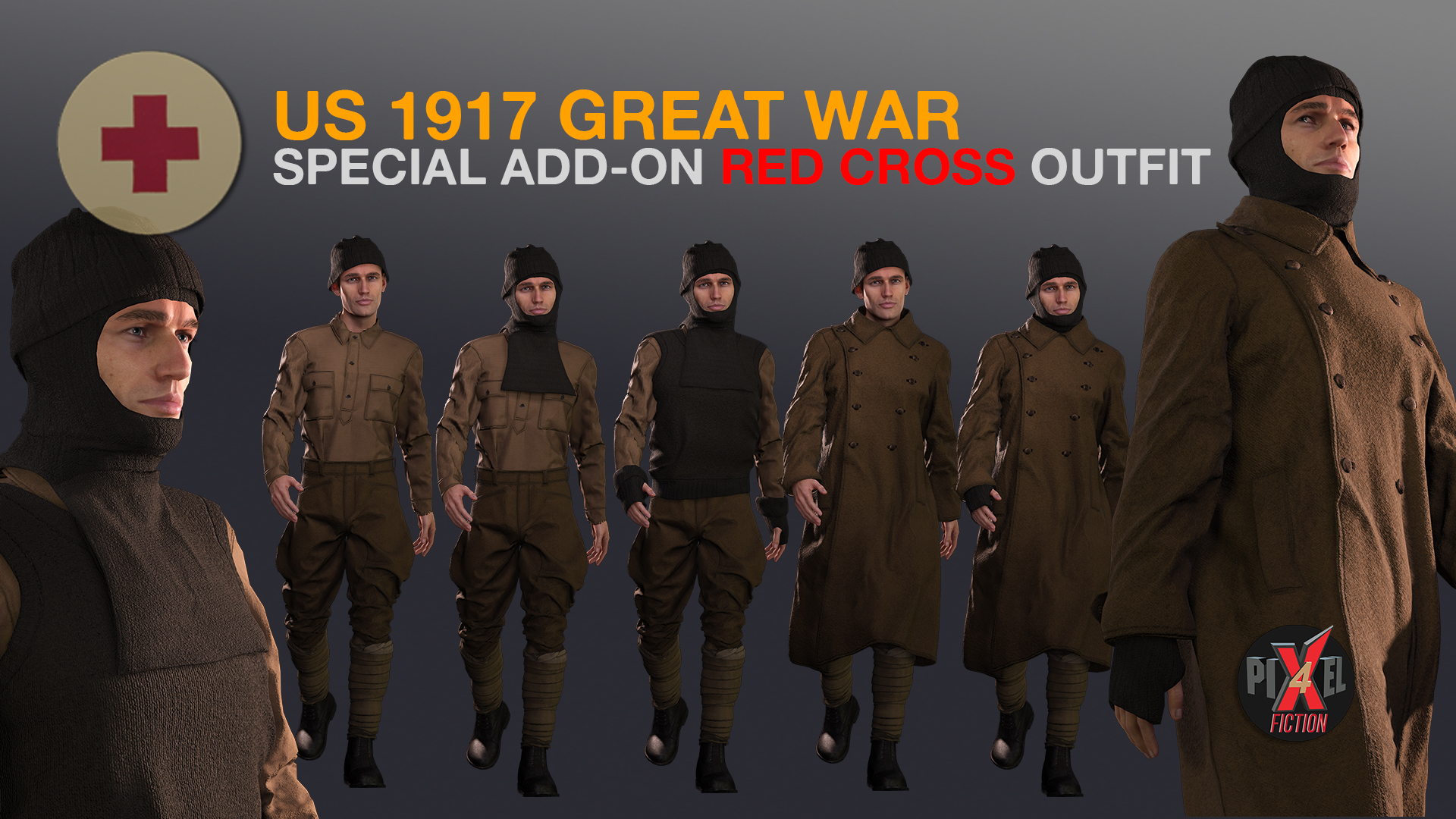 US 1917 Great War Red Cross Outfit