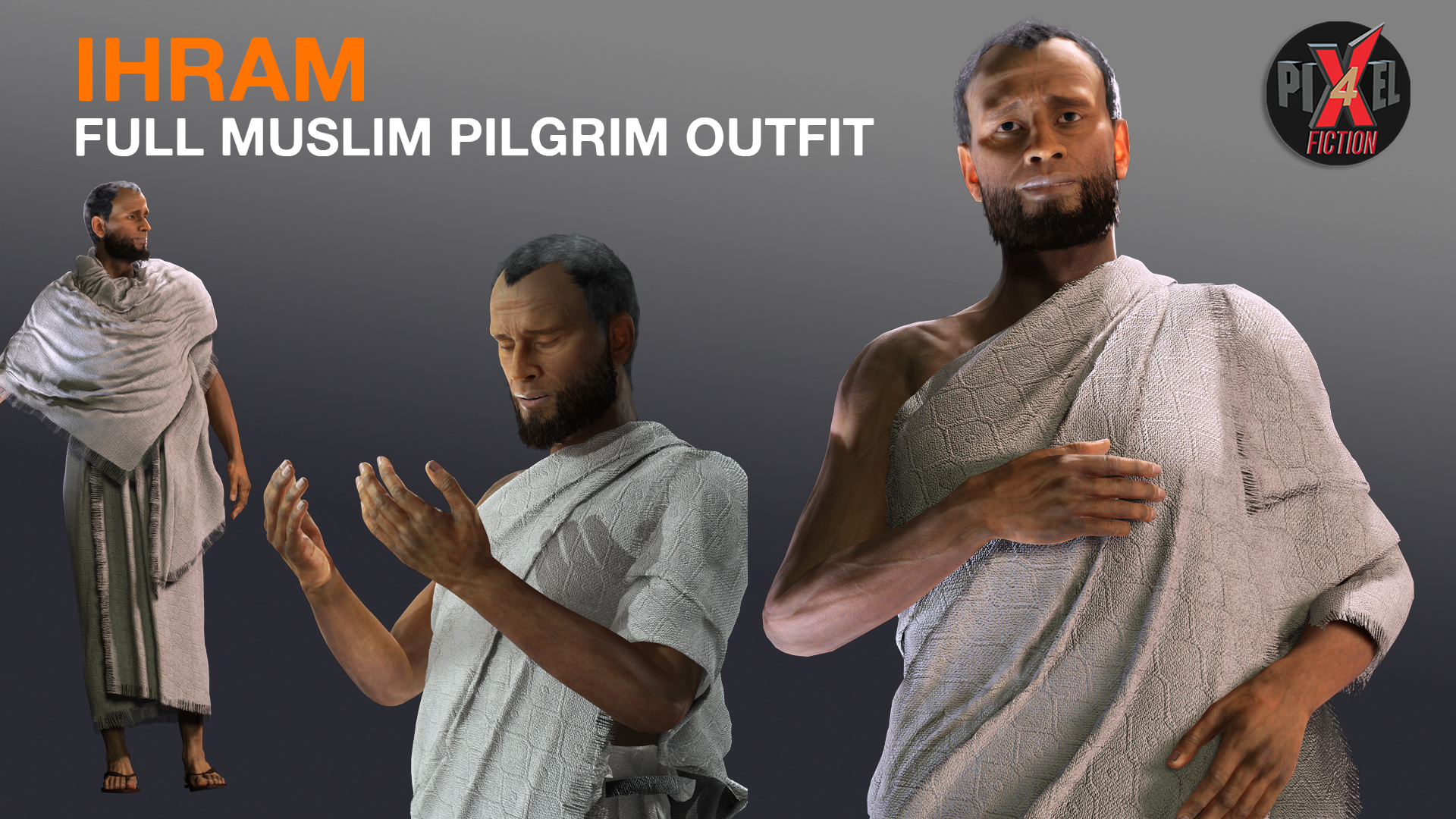 Ihram - Muslim Pilgrim Complete Outfit
