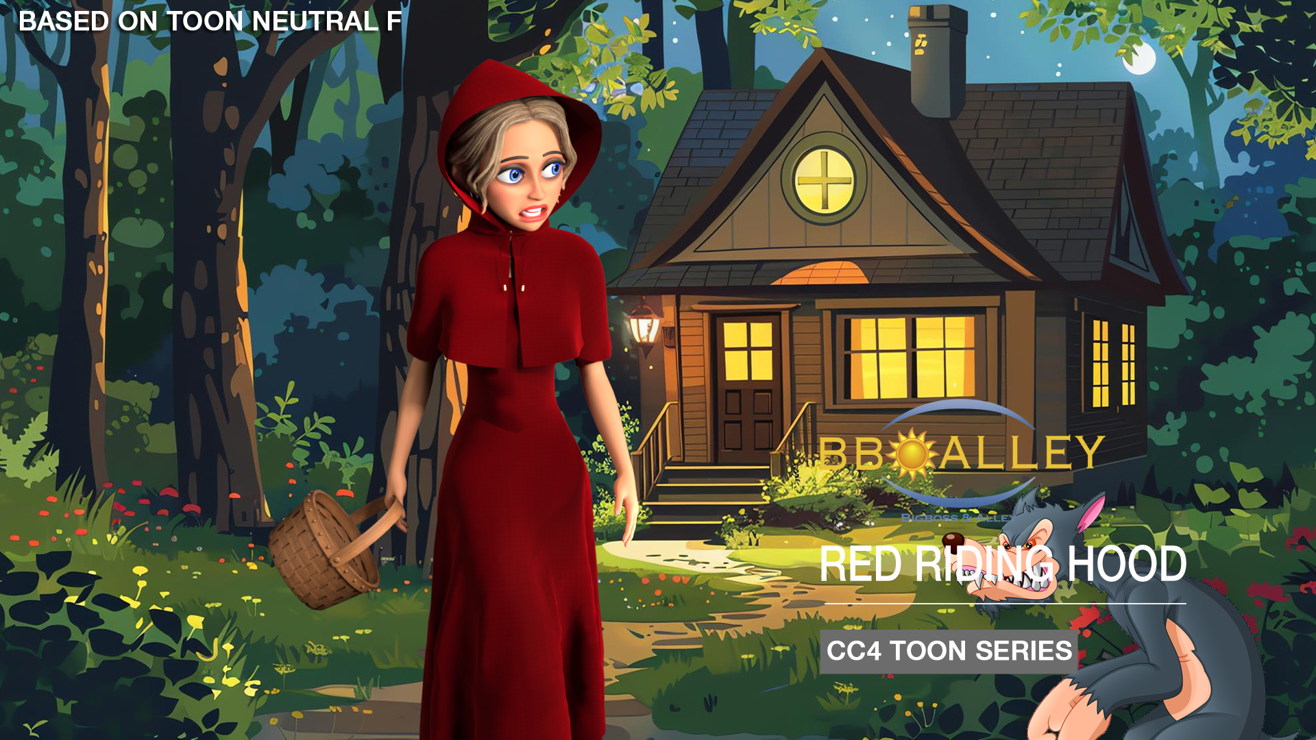 Toon Little Red Riding Hood
