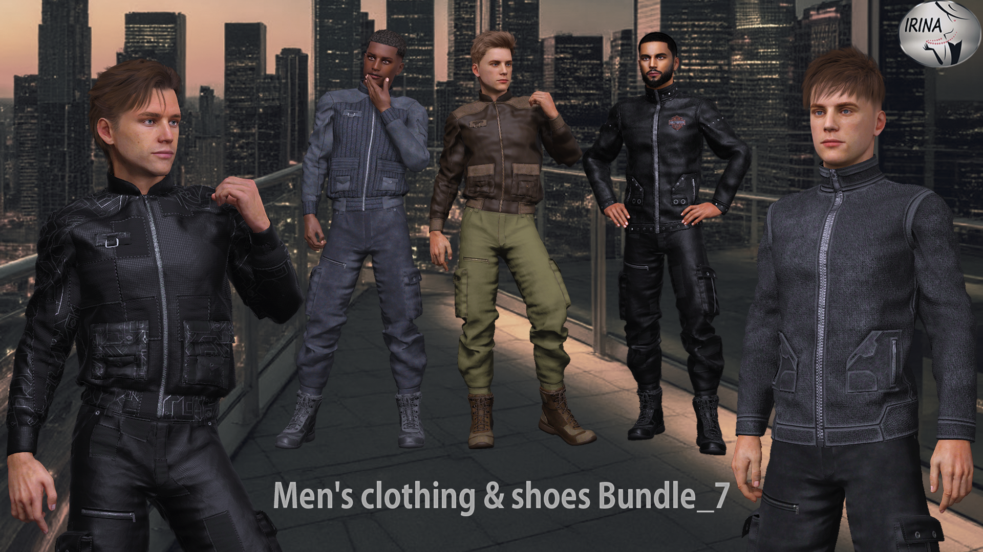 Men's clothing & shoes Bundle_7 - Character Creator/Outfit - Reallusion ...