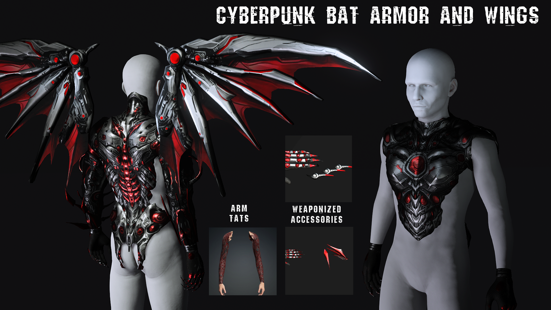 CyberPunk Bat Armor and Wings