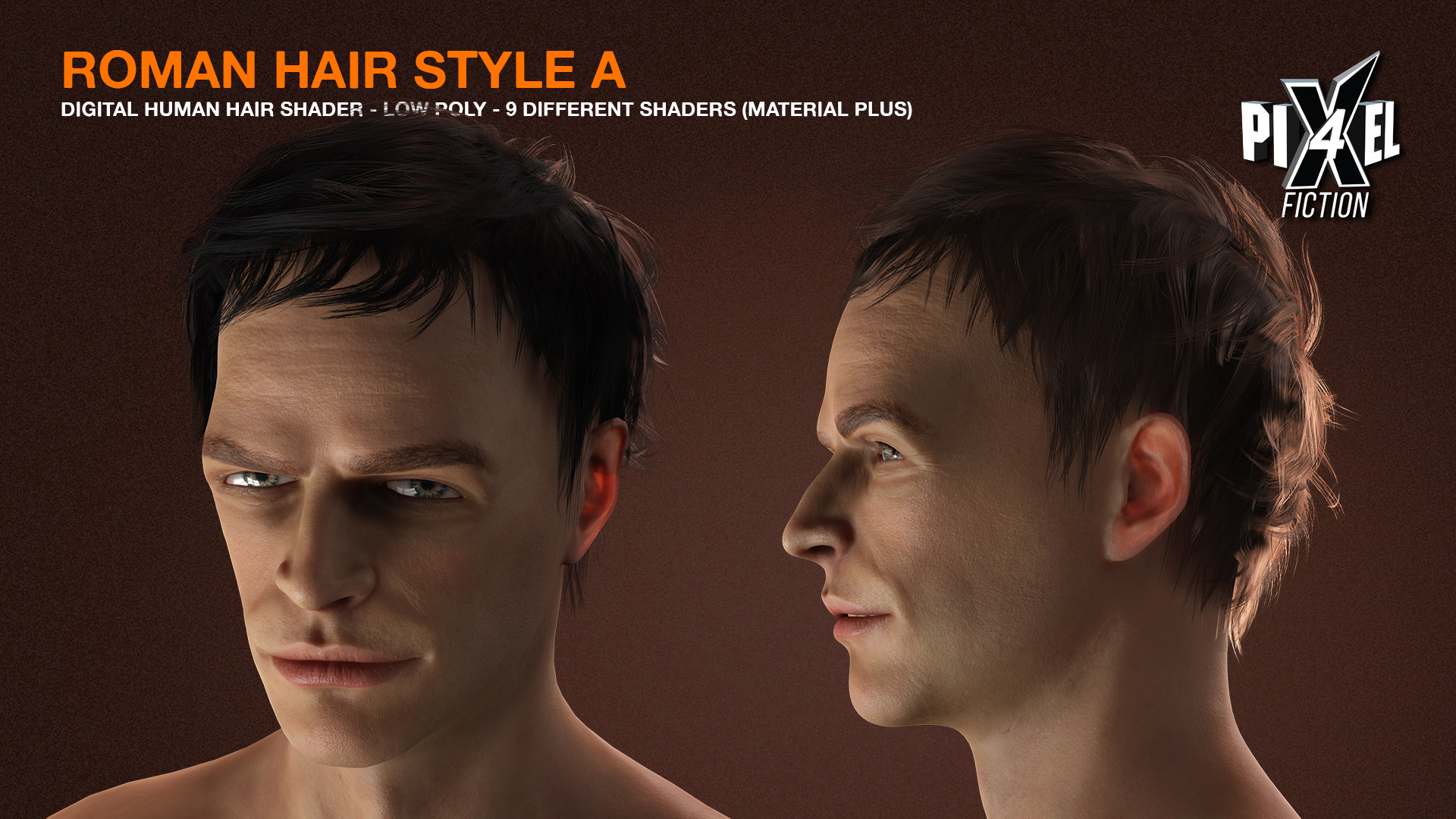 Roman Hair Style A - Character Creator/Hair - Reallusion Content Store
