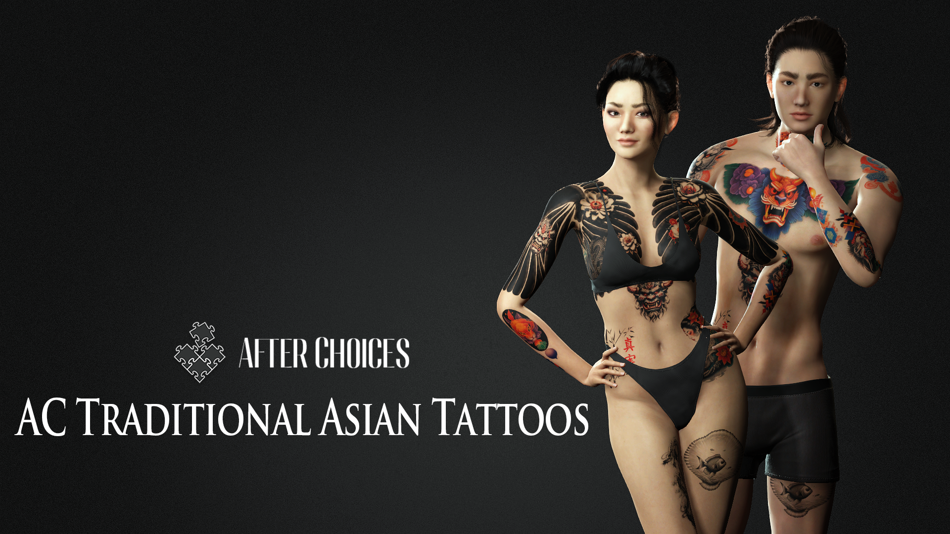 AC Traditional Asian Tattoos