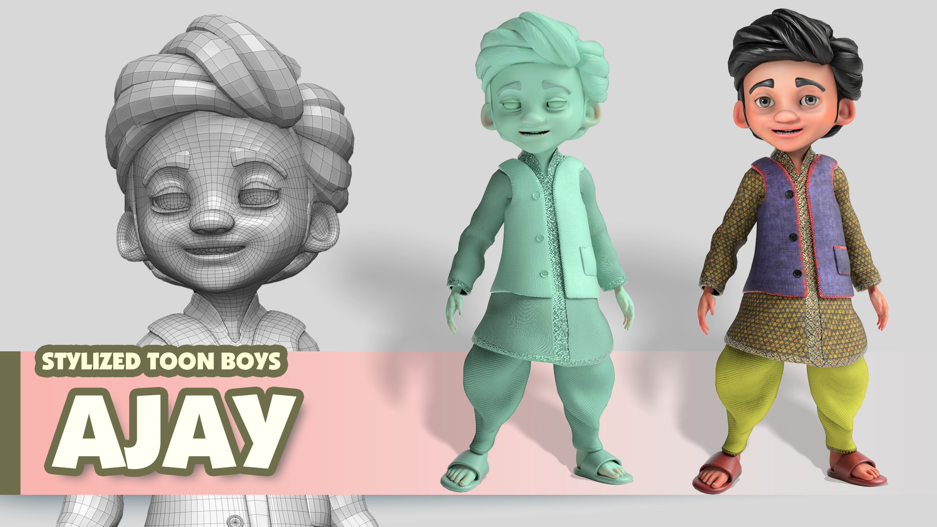 Stylized Toon Boys - Ajay