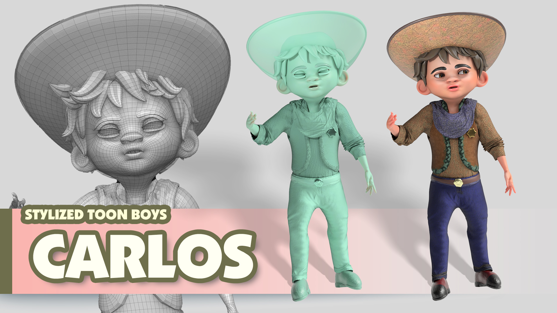 Stylized Toon Boys - Carlos