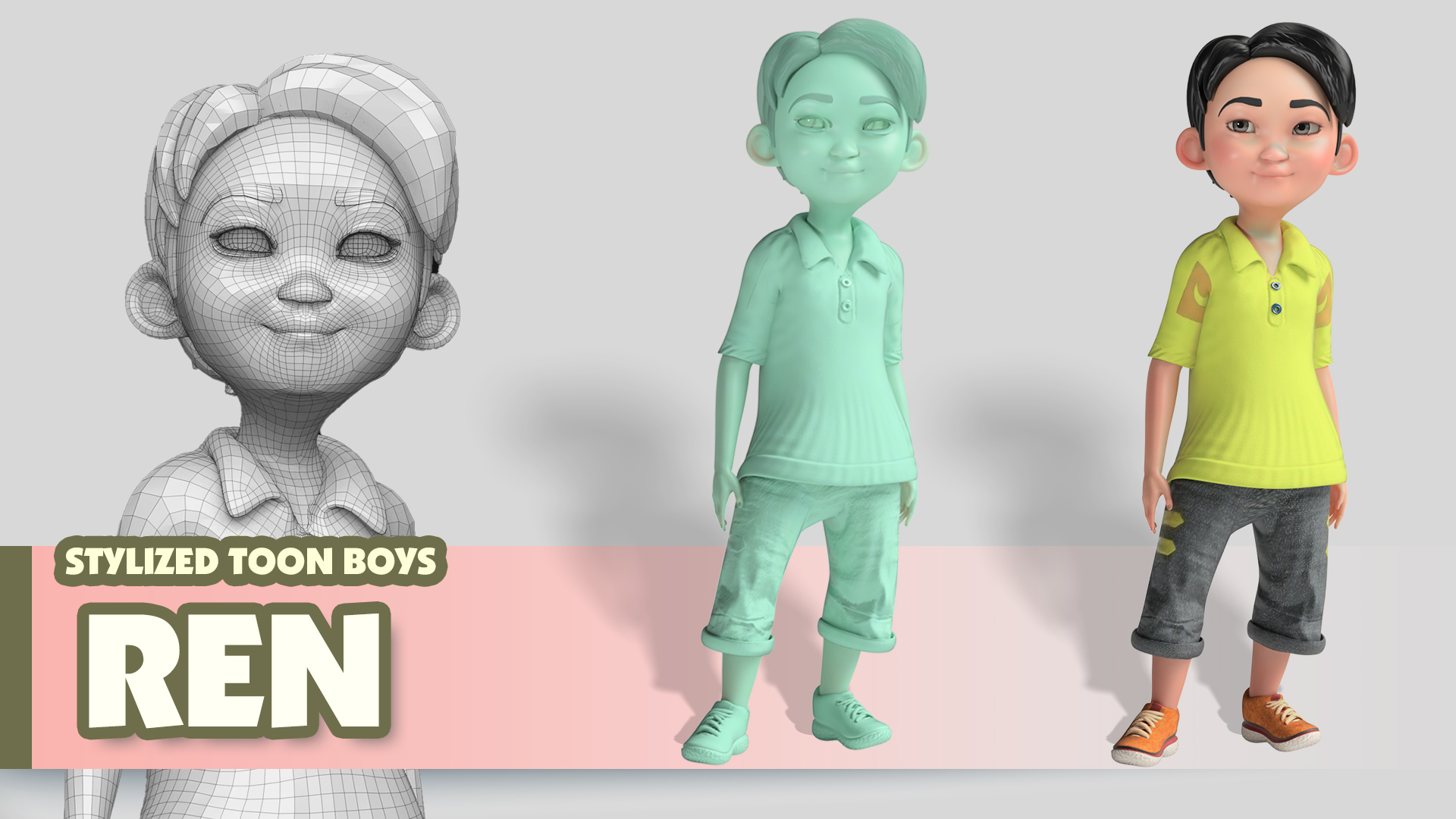 Stylized Toon Boys - Ren
