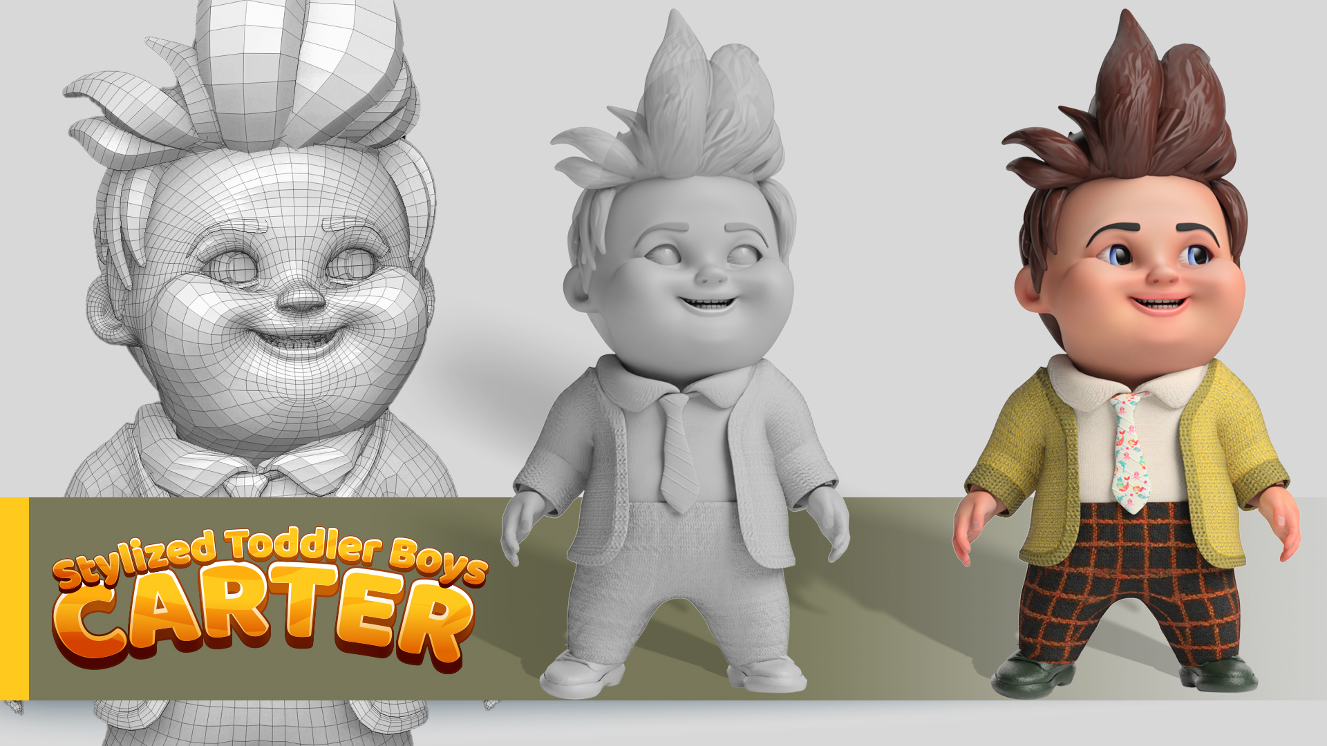Carter - Stylized Toddler Boys