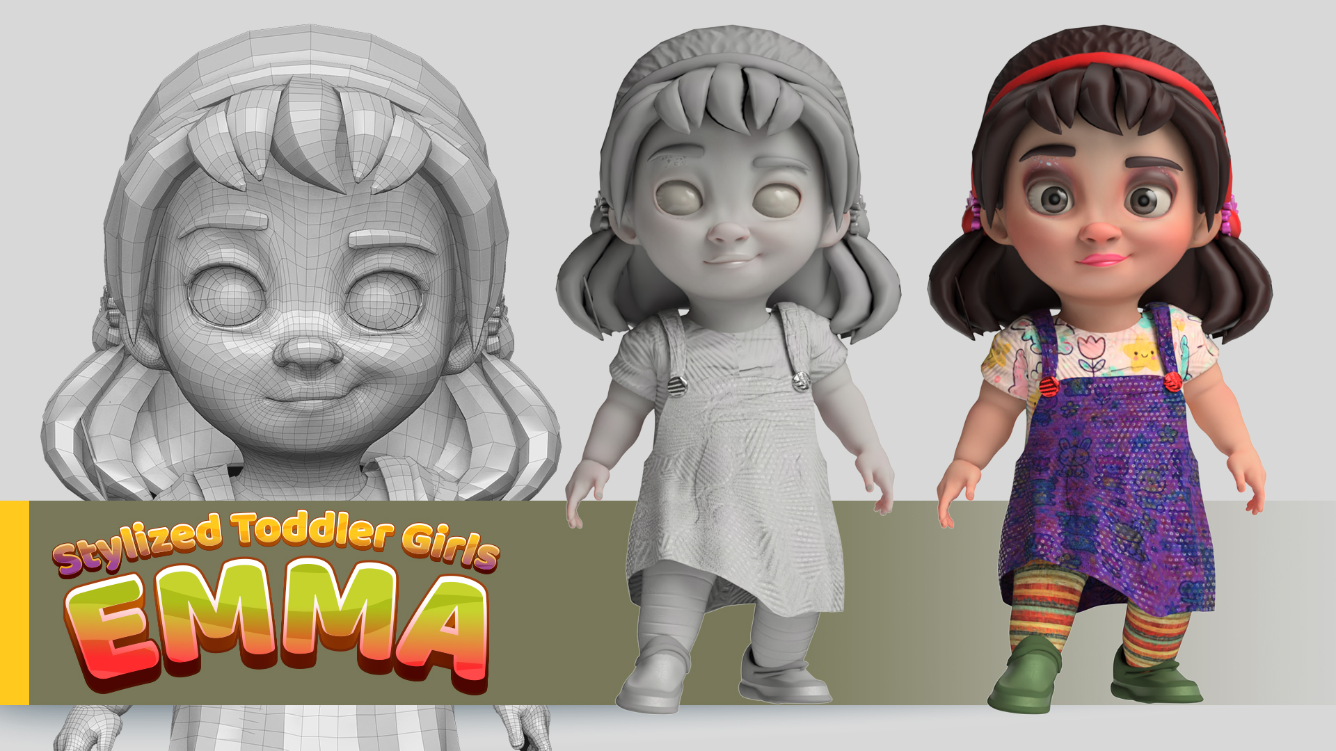 Emma - Stylized Toddler Toon Girls