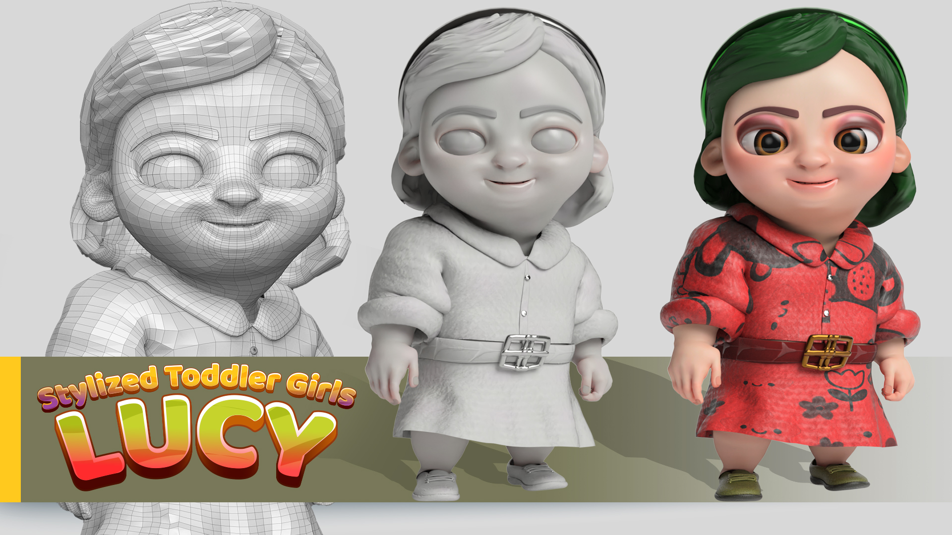 Lucy - Stylized Toddler Toon Girls