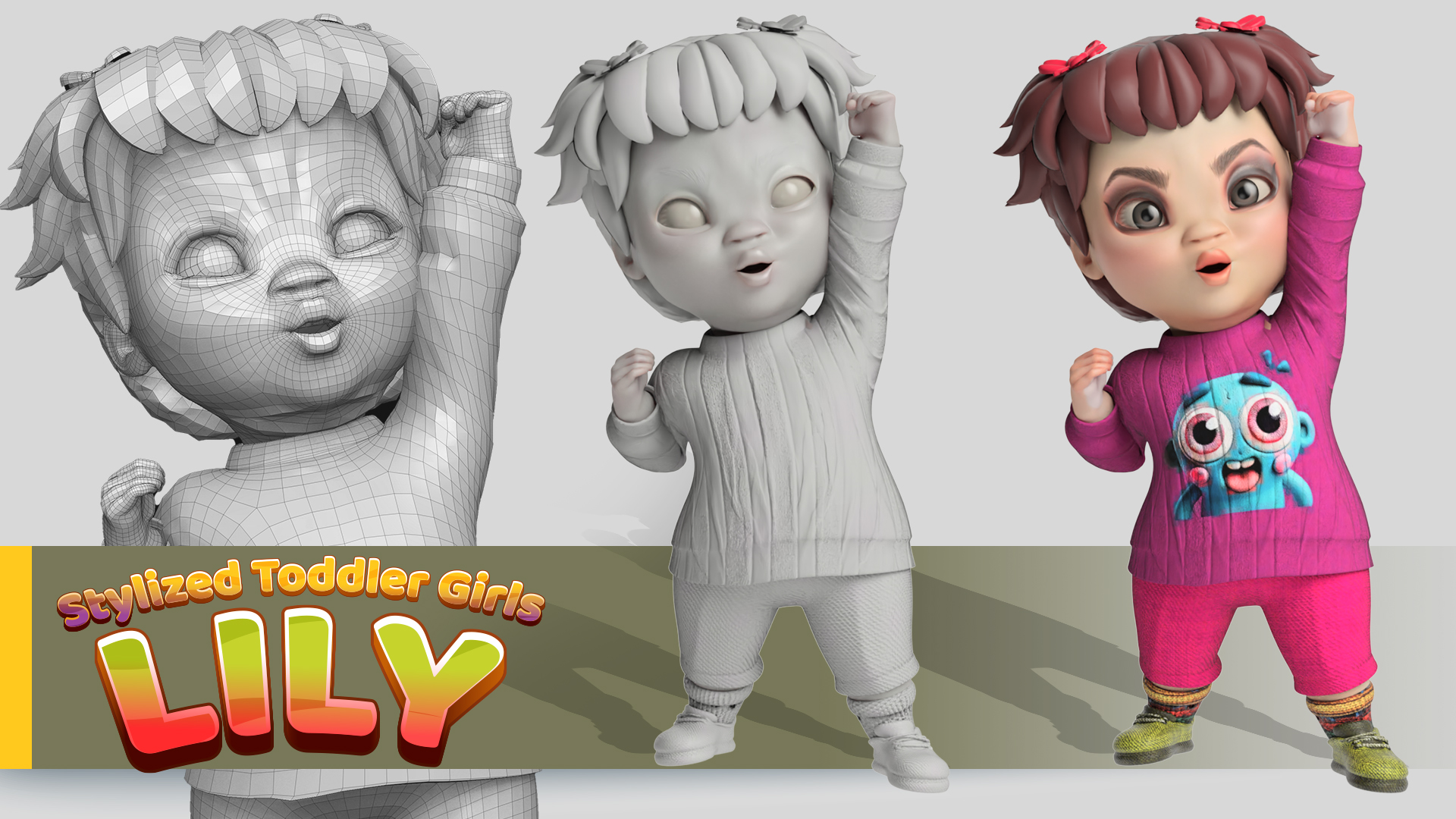 Lily - Stylized Toddler Toon Girls