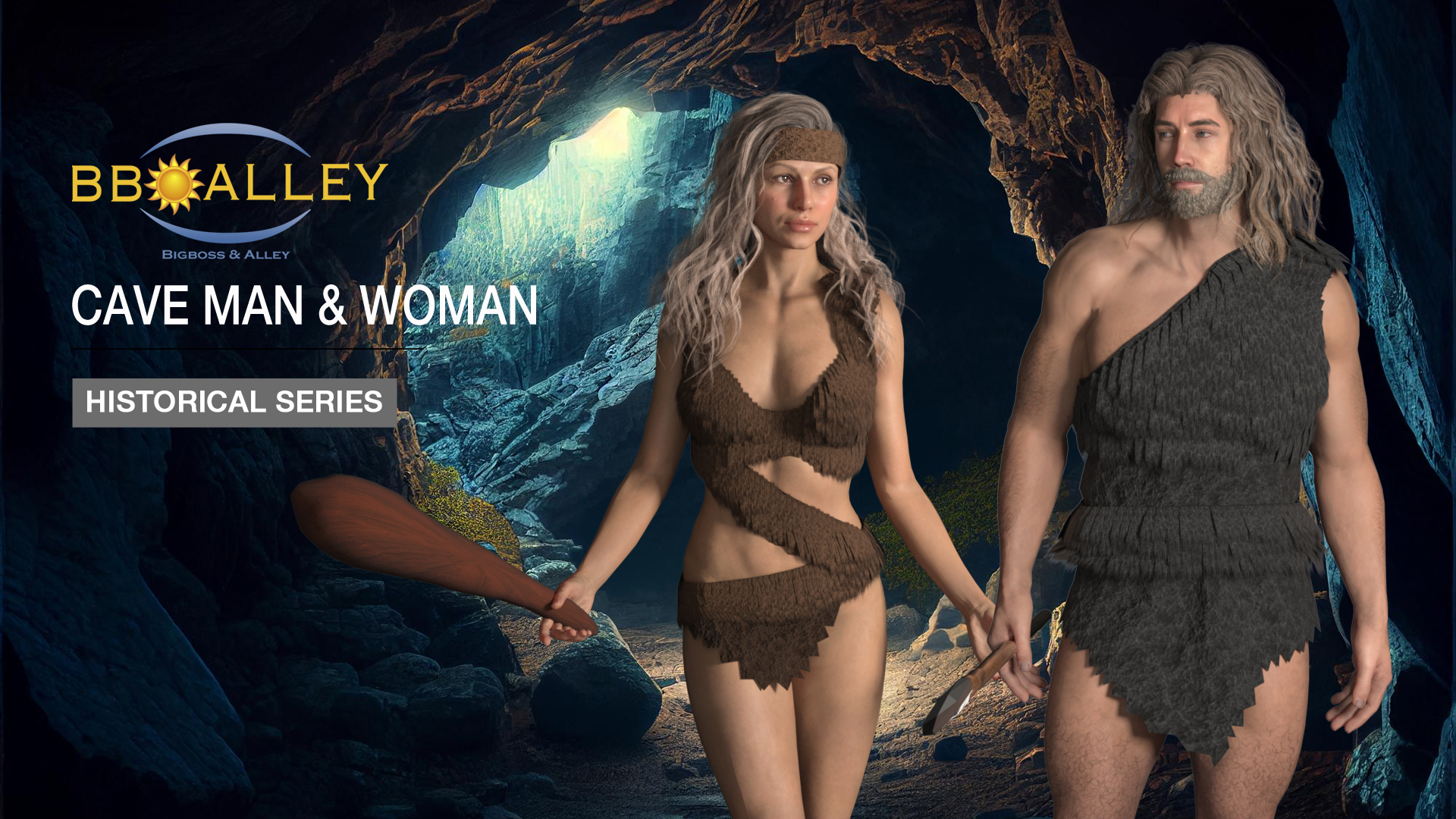 Cave Man & Woman