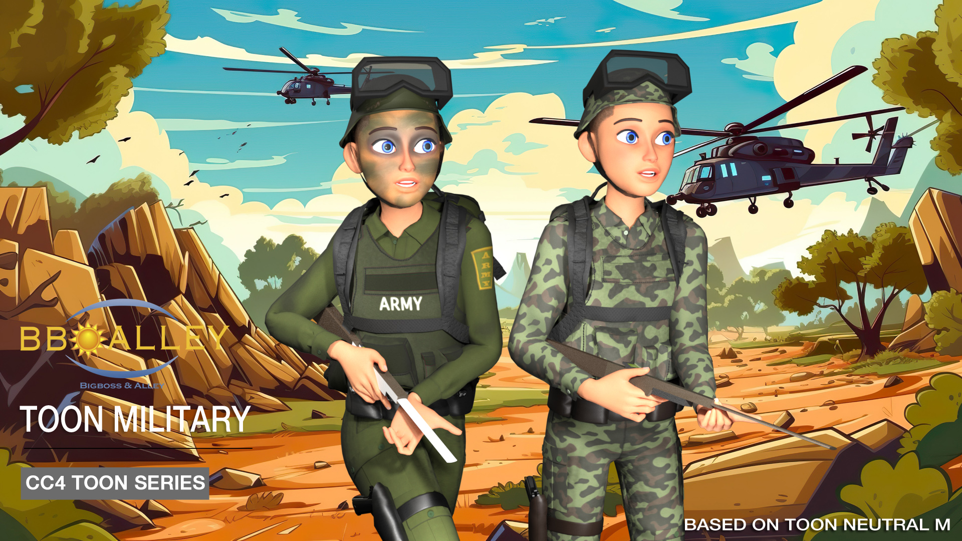 Toon Neutral M Military