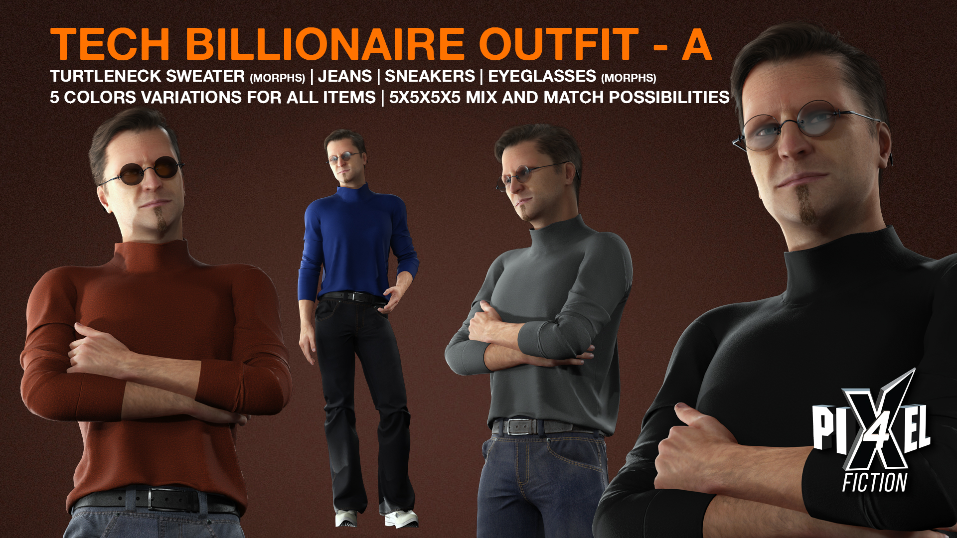 Tech Billionnaire Outfit Pack - A 