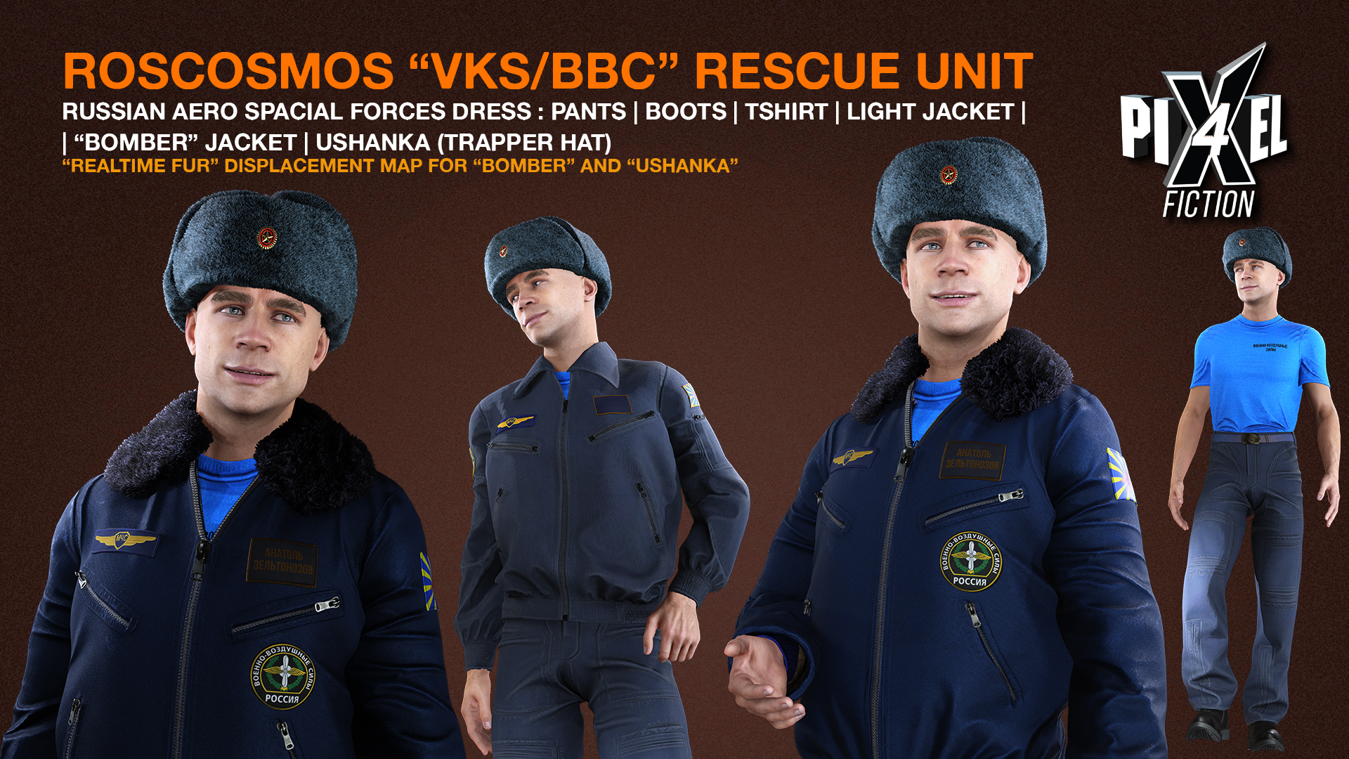 Russian Roscosmos Rescue Unit Outfit