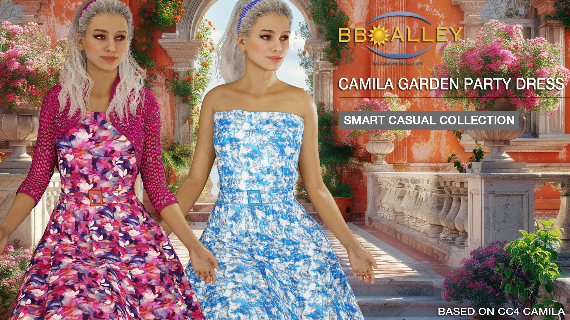 Camila Garden Party Dress - Character Creator/Outfit - Reallusion Content  Store