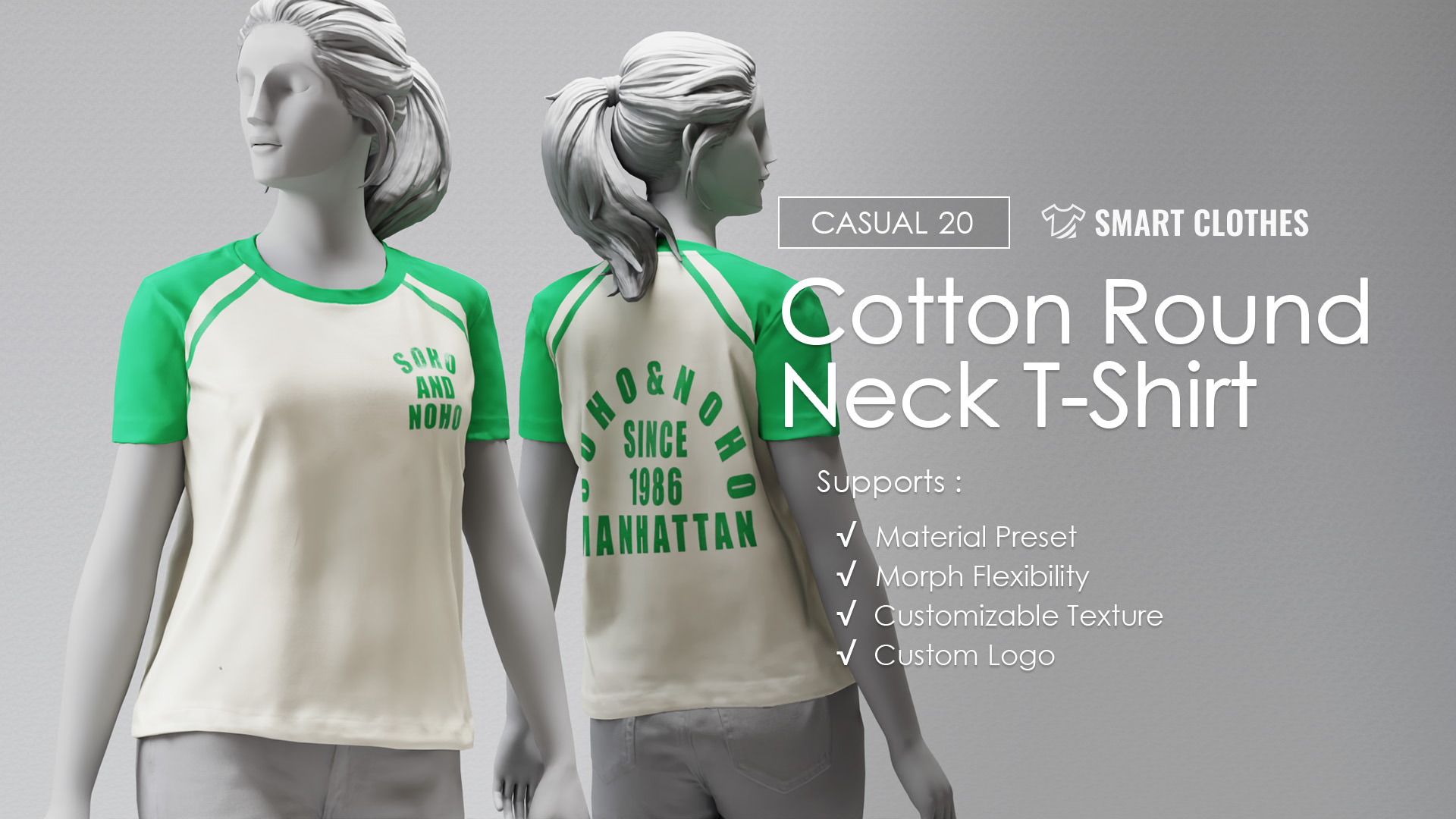 Cotton Round Neck T-Shirt