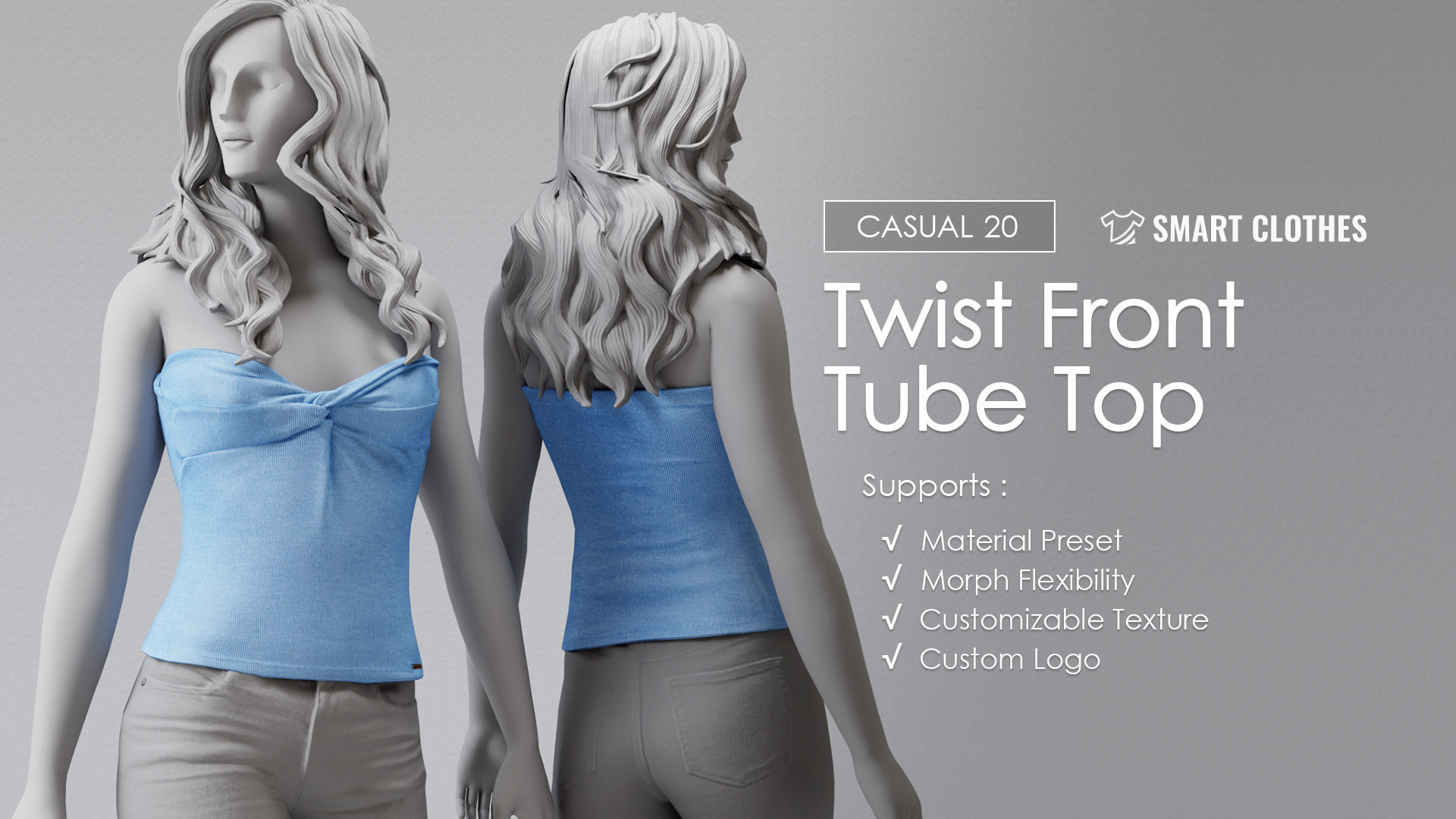 Twist Front Tube Top