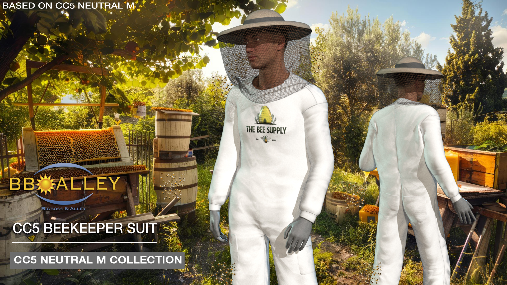 CC5 Beekeeper - Character Creator/Outfit - Reallusion Content Store