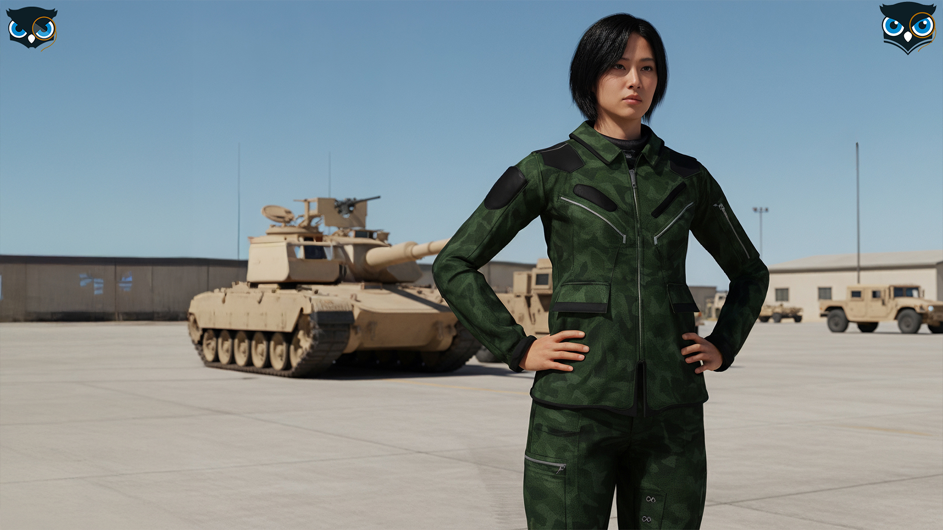 Modern Tactical Green Camo Combat Uniform