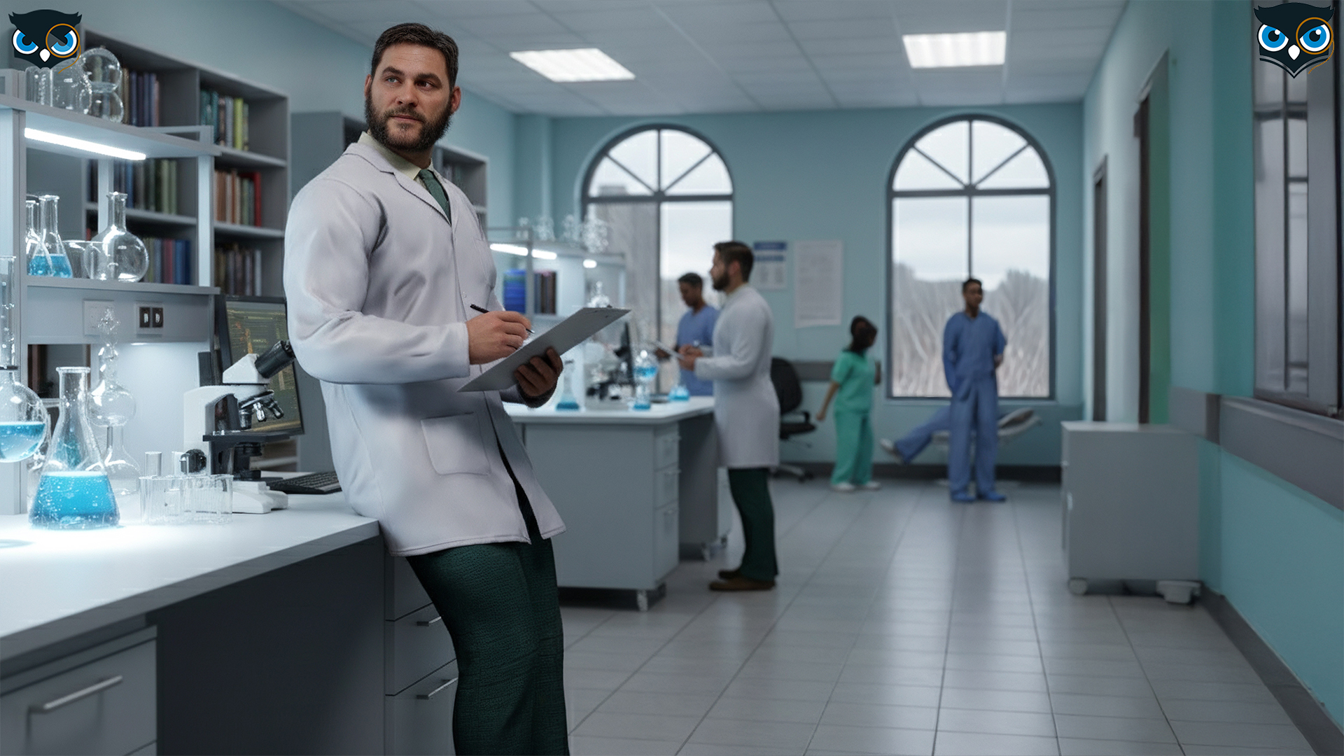 Medical Professional Lab Coat & Uniform Set