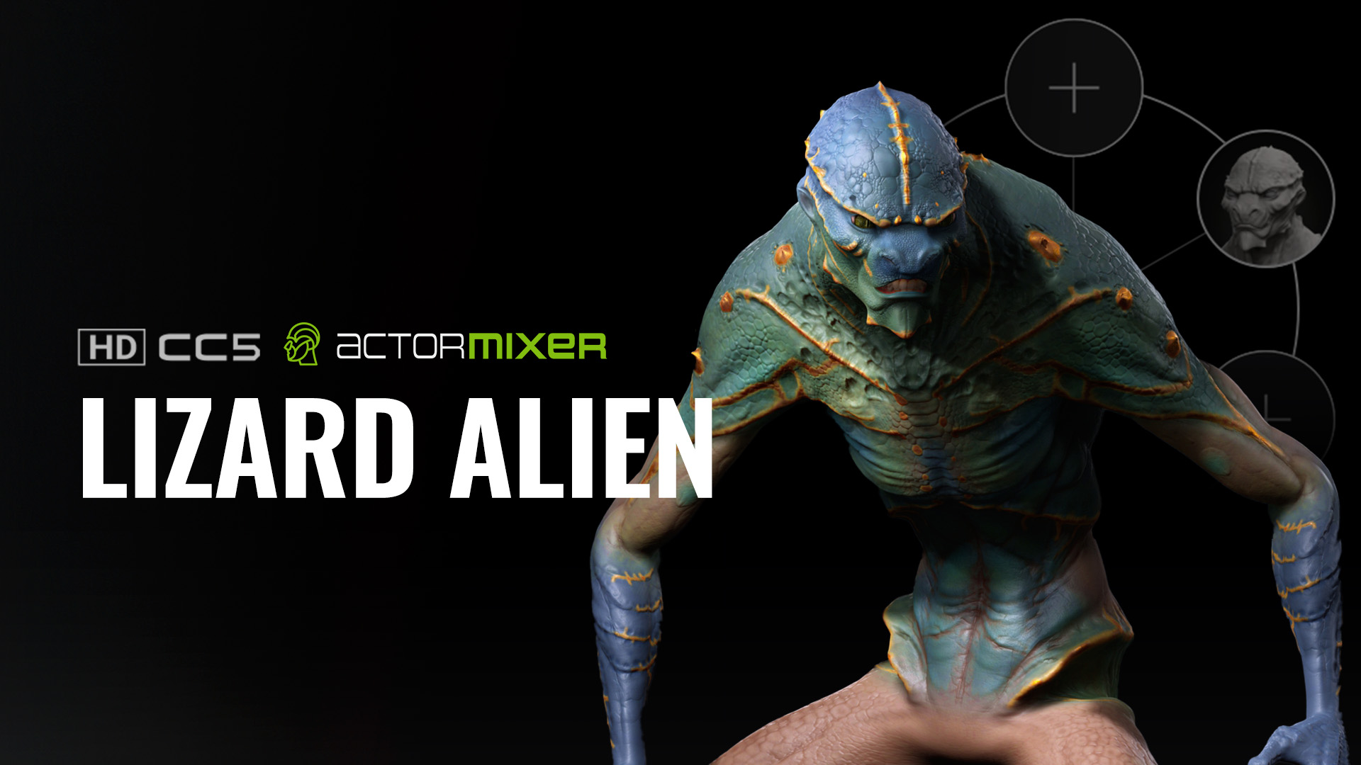 HD Alien Mixer - Lizard Alien