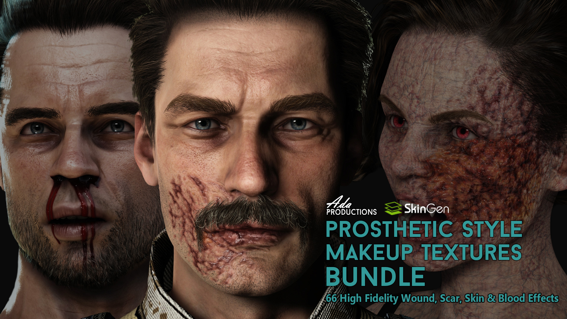 Prosthetic Style Makeup Textures Bundle