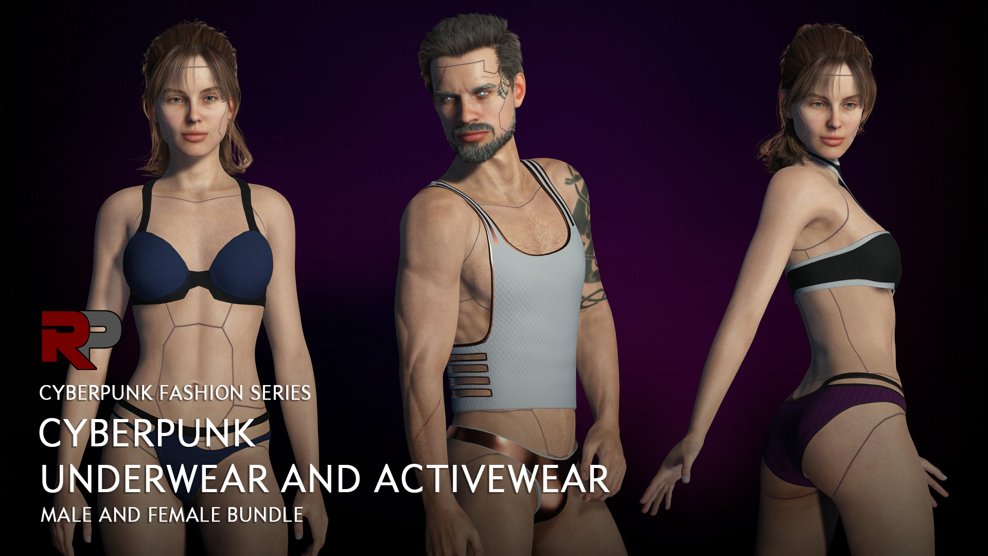 Cyberpunk - Underwear and Activewear Bundle