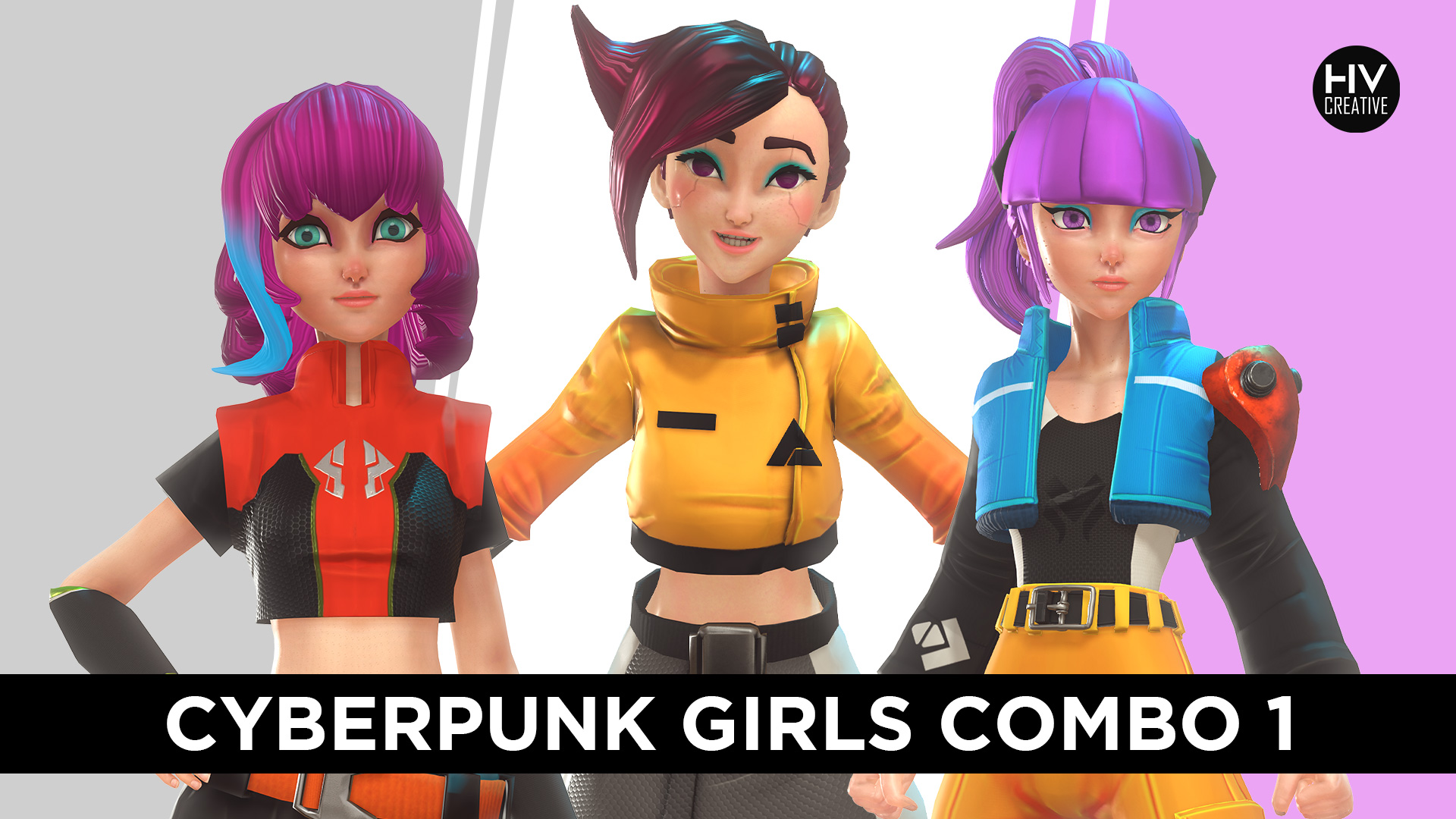 Cyberpunk Girls Combo 1