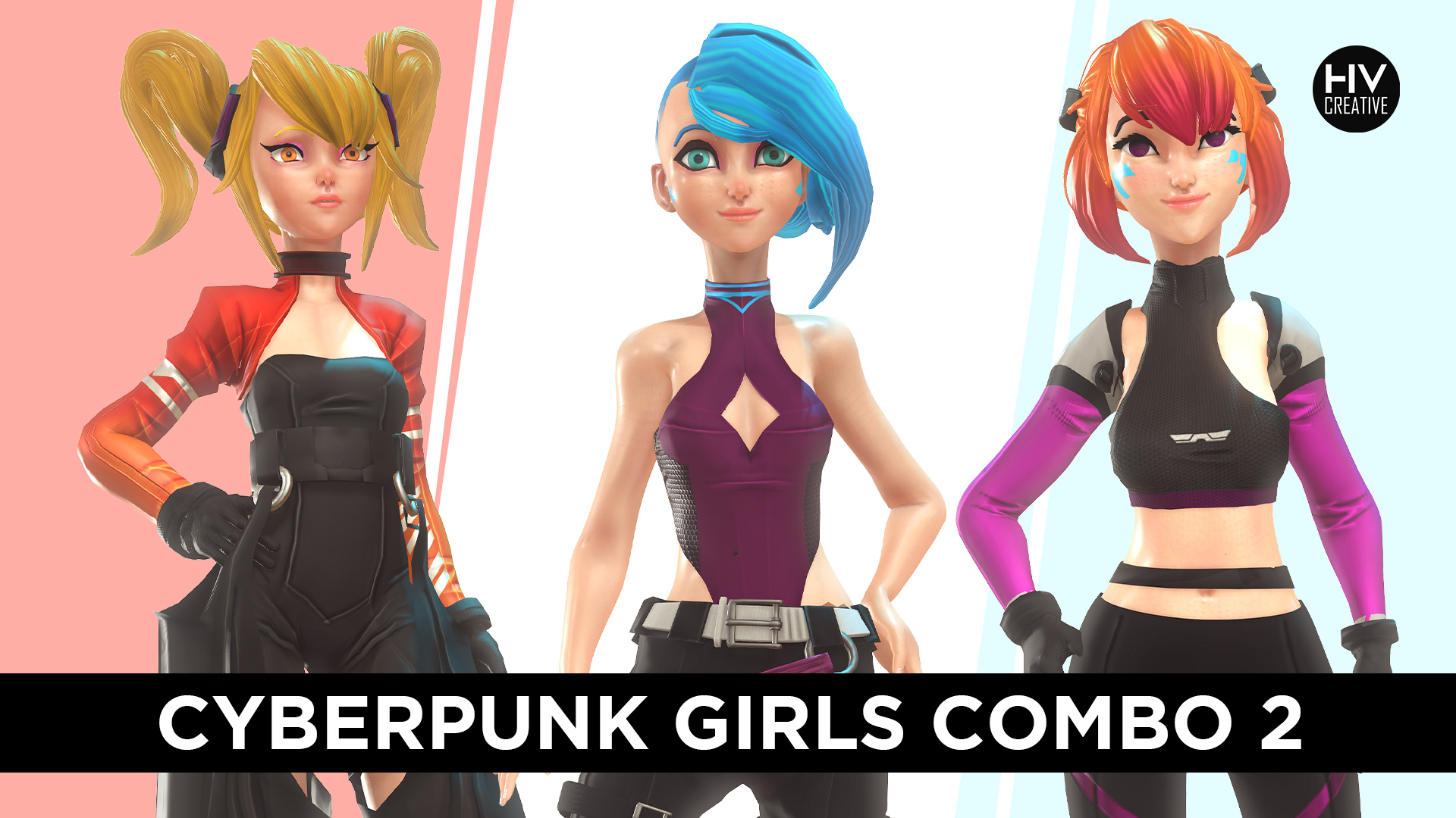 Cyberpunk Girls Combo 2