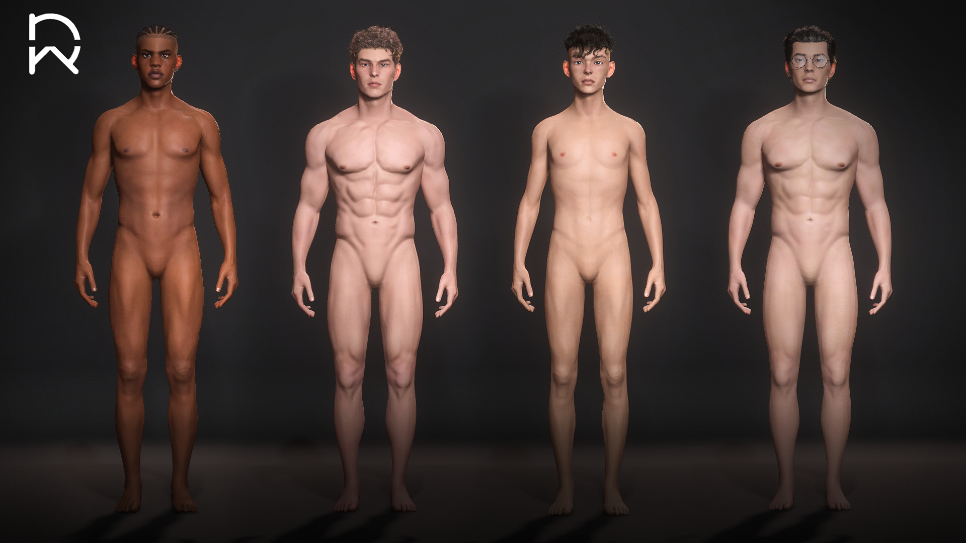 Male Character Base Models Vol.1