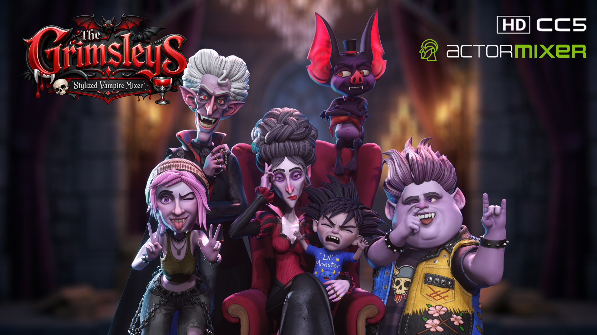 The Grimsleys - Stylized Vampire Mixer