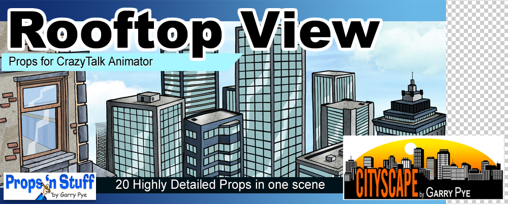 Cityscape - Rooftop View