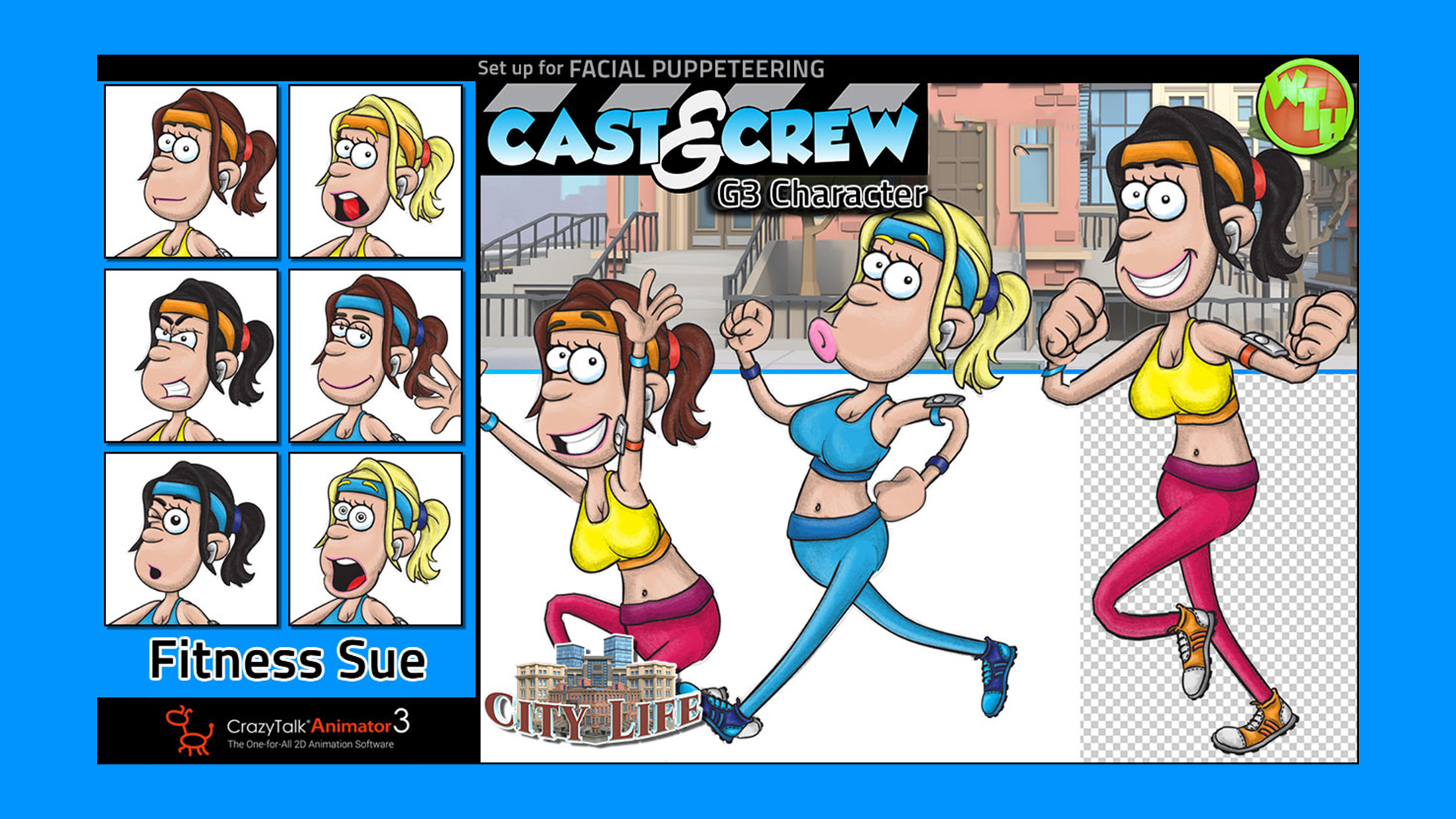 Cast & Crew – Fitness Sue - Cartoon Animator/Actor - Reallusion Content ...